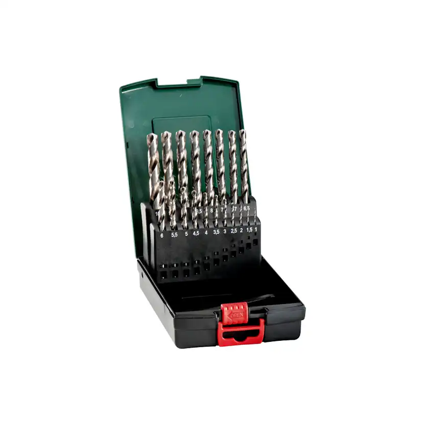 HSS-G Metallbor Metabo i Plastboks 19 deler