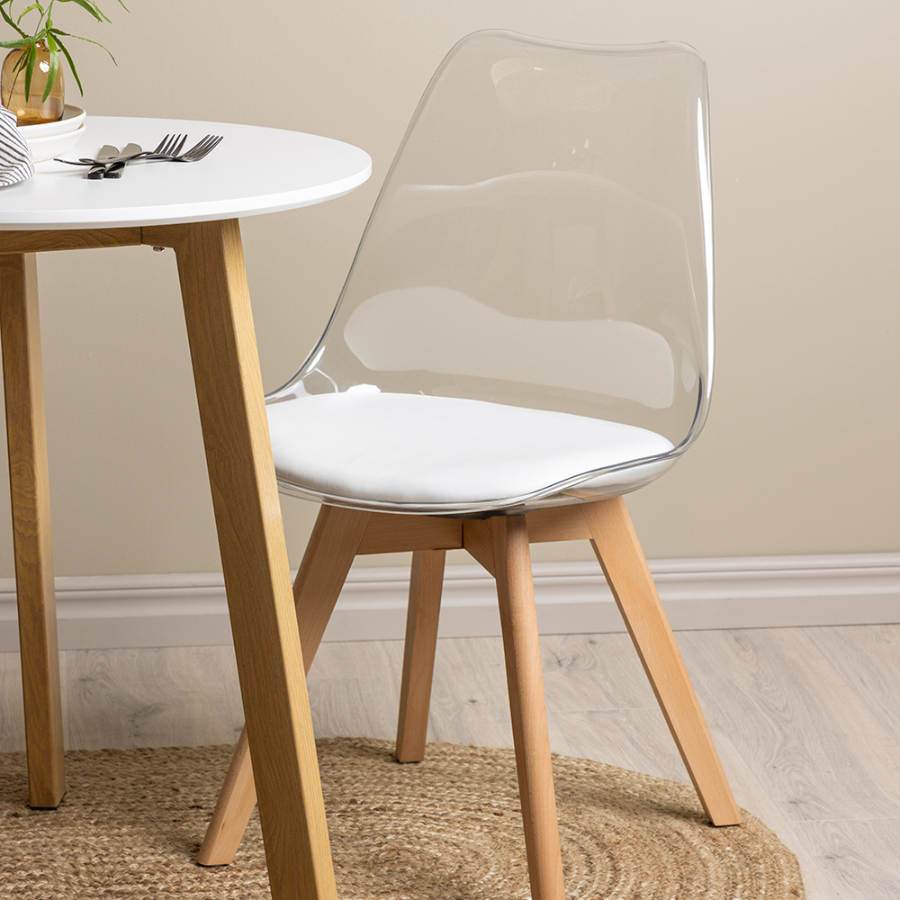 Spisegruppe Venture Home Leonora Ø65 cm med 2 stk Edvin Stoler