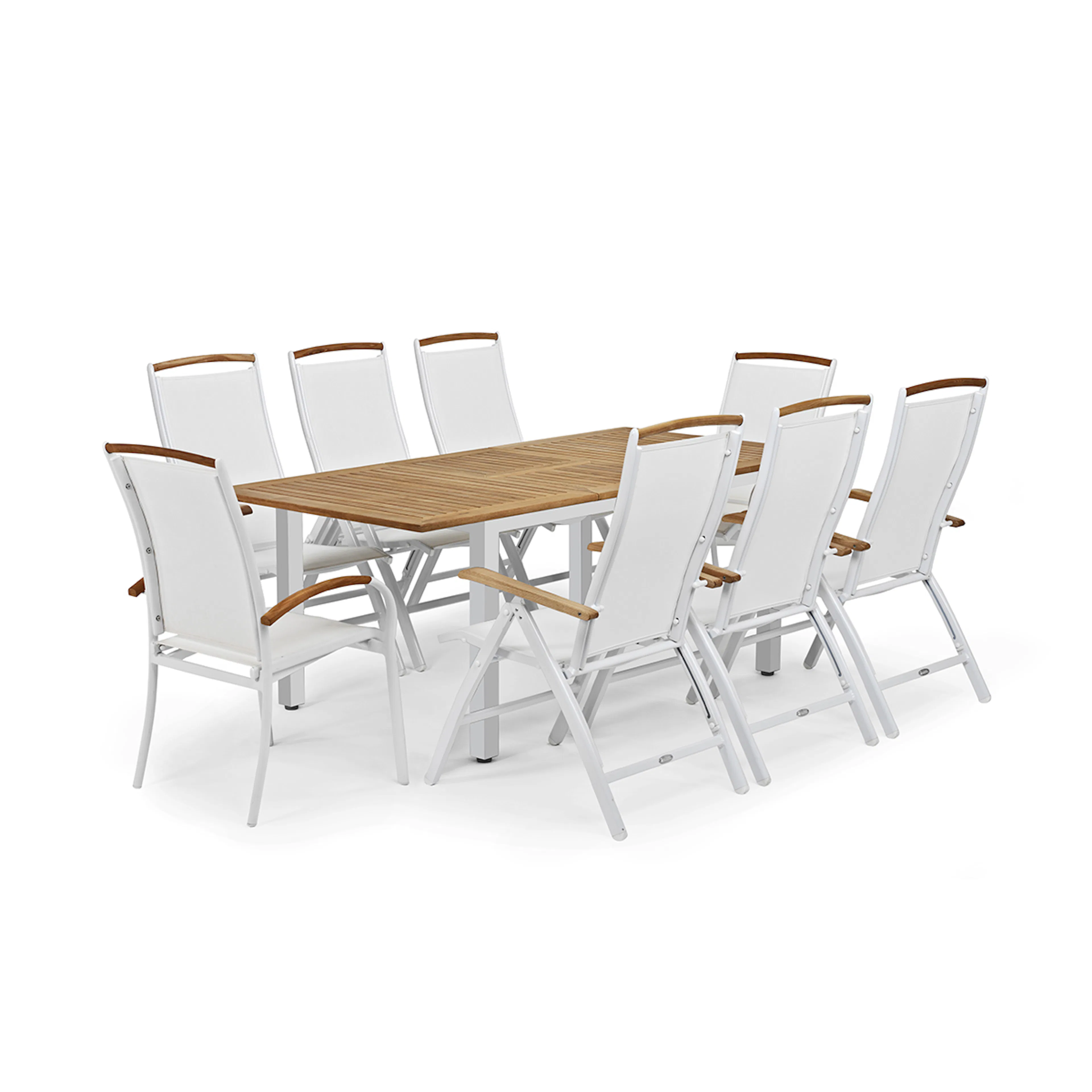 Hvit/Teak