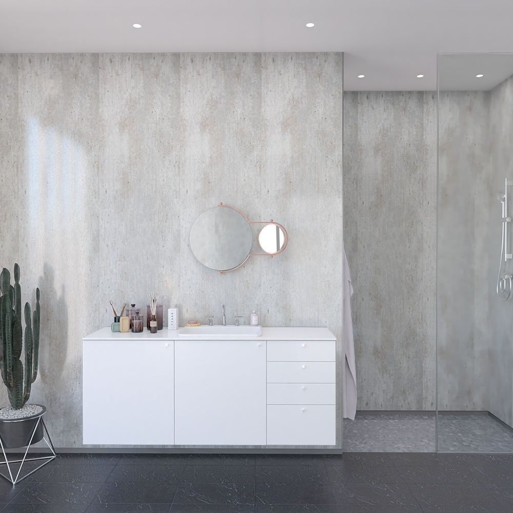 Baderomspanel Fibo 2204-00 Cracked Cement