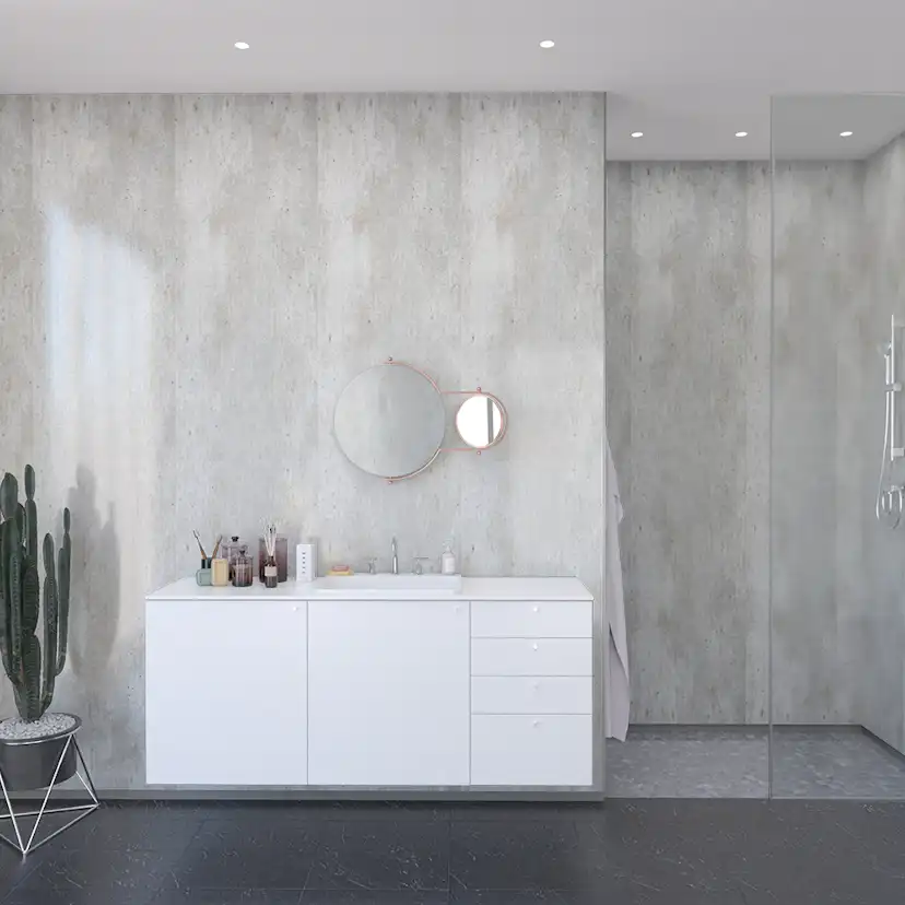 Baderomspanel Fibo 2204-00 Cracked Cement