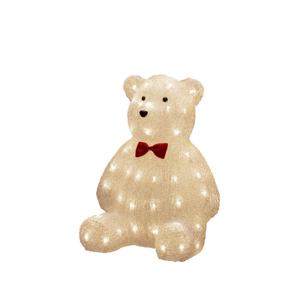 Dekorasjonsfigur Gnosjö Konstsmide Teddybjørn Akryl 38cm 64 LED