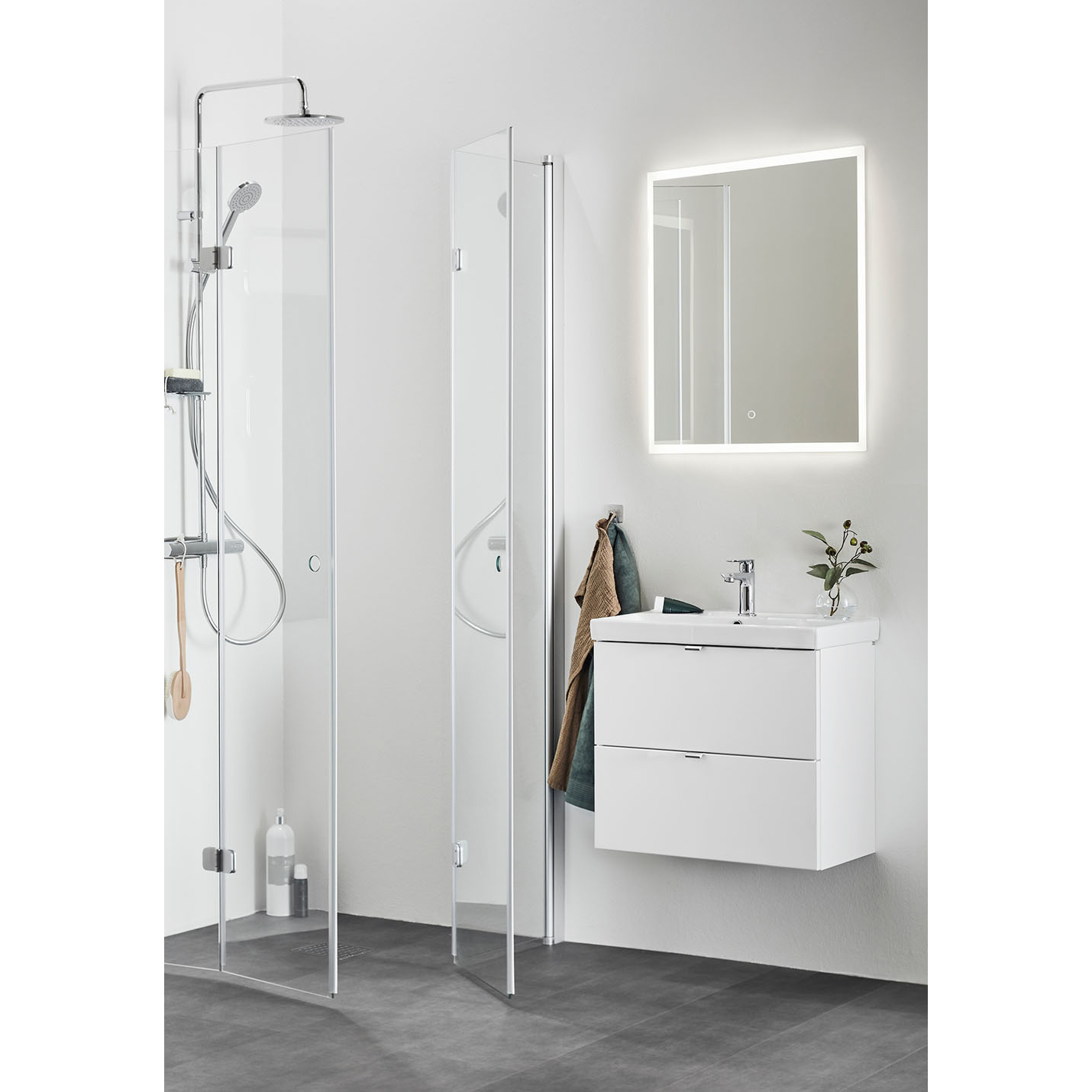 TVÄTTSTÄLLSSKÅP NEAT LÅDOR VIT 550 MED TVÄTTSTÄLL 550 mm, Hvit