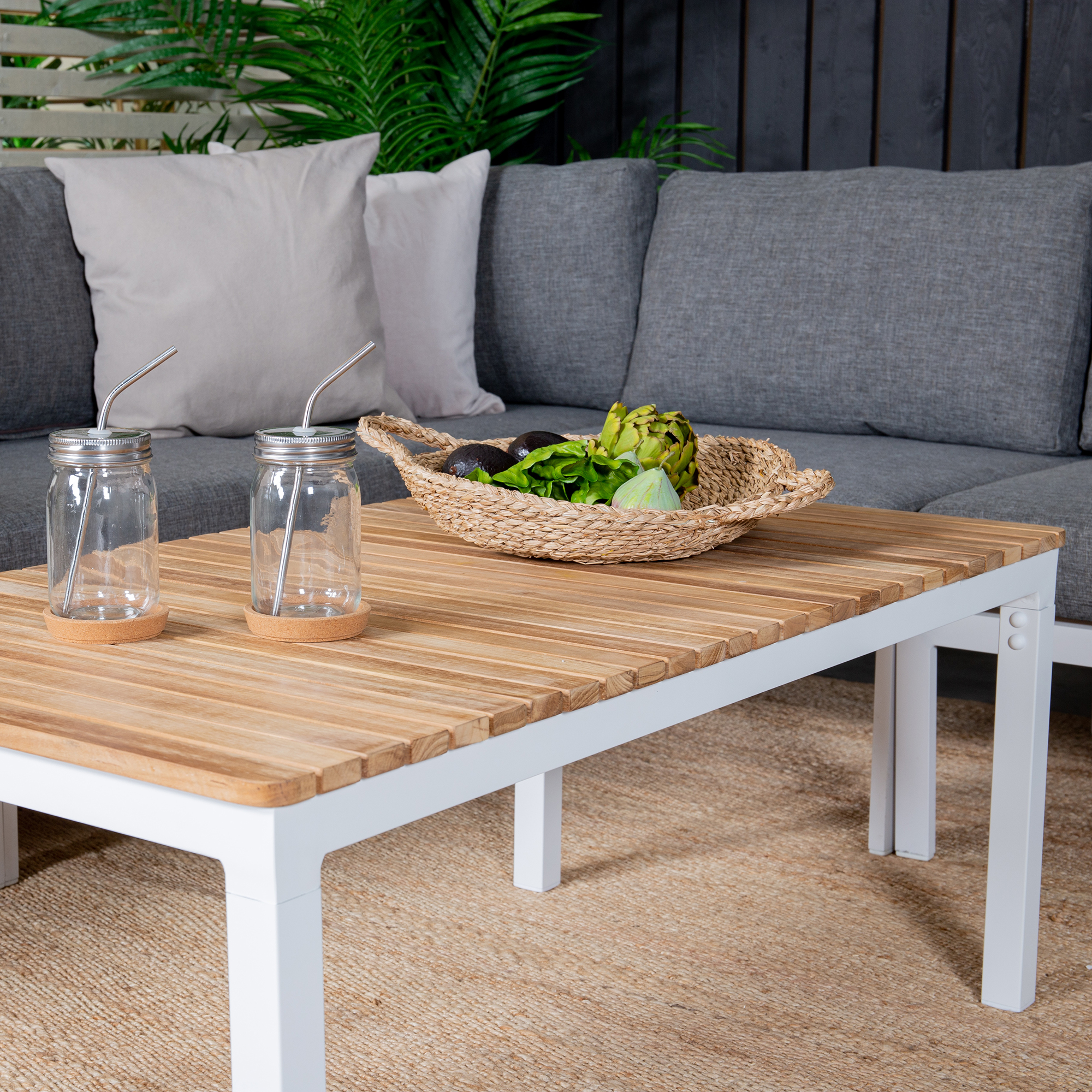 Loungegruppe Venture Home Copacabana med Belle Sofabord 3+2 Utendørs