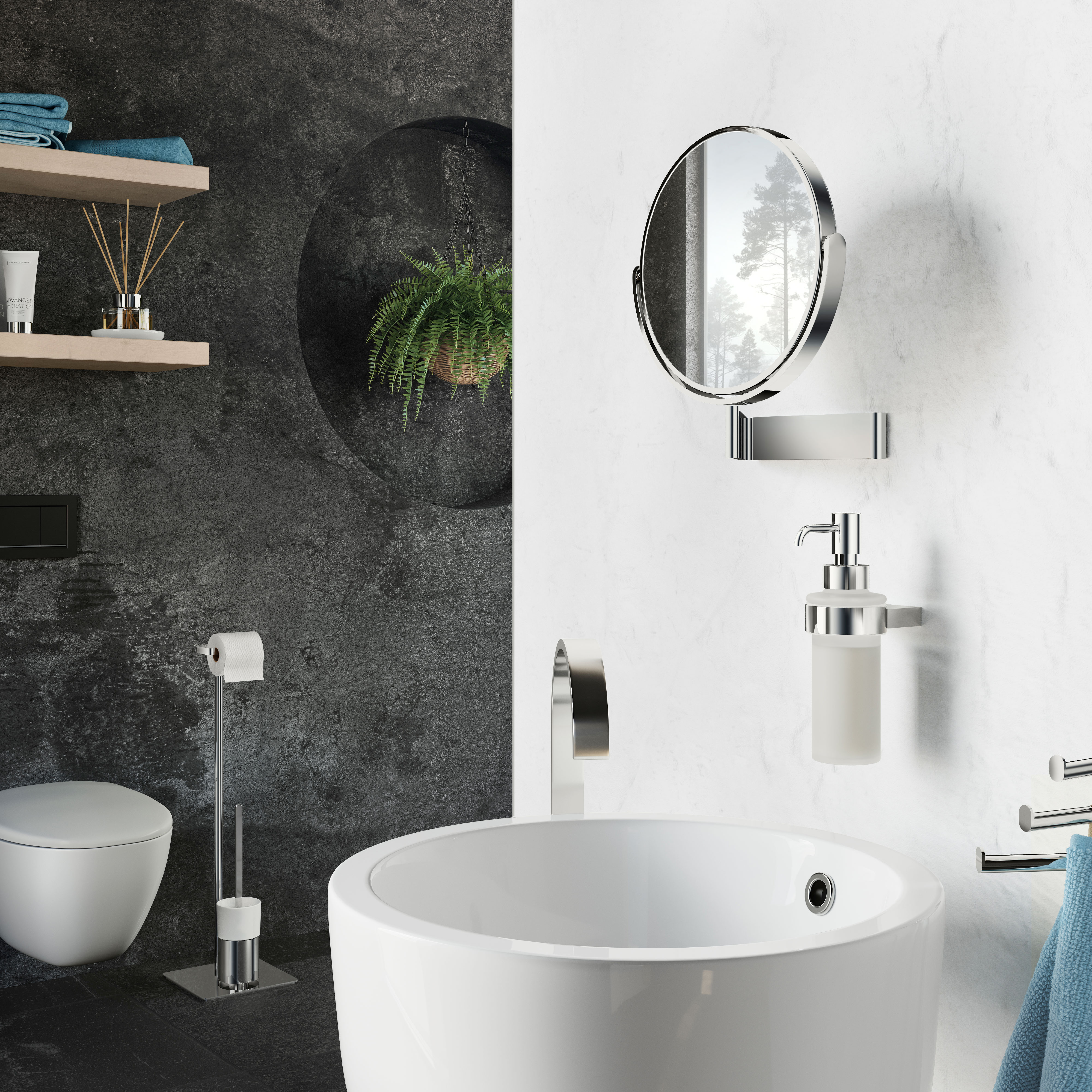 Sminkespeil Smedbo Outline FK490
