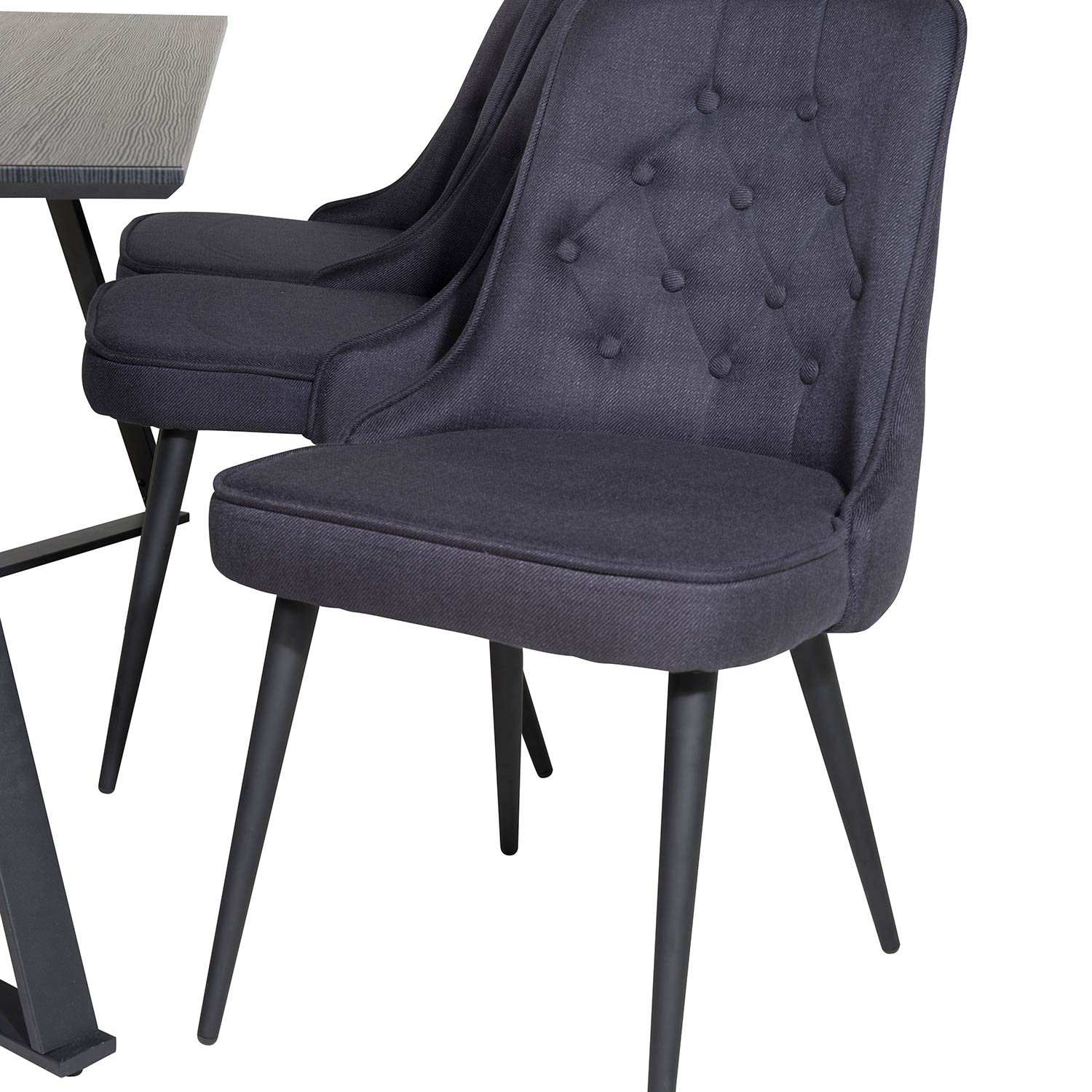 Spisegruppe Venture Home Madde med 6 Vera Stoler Polyester