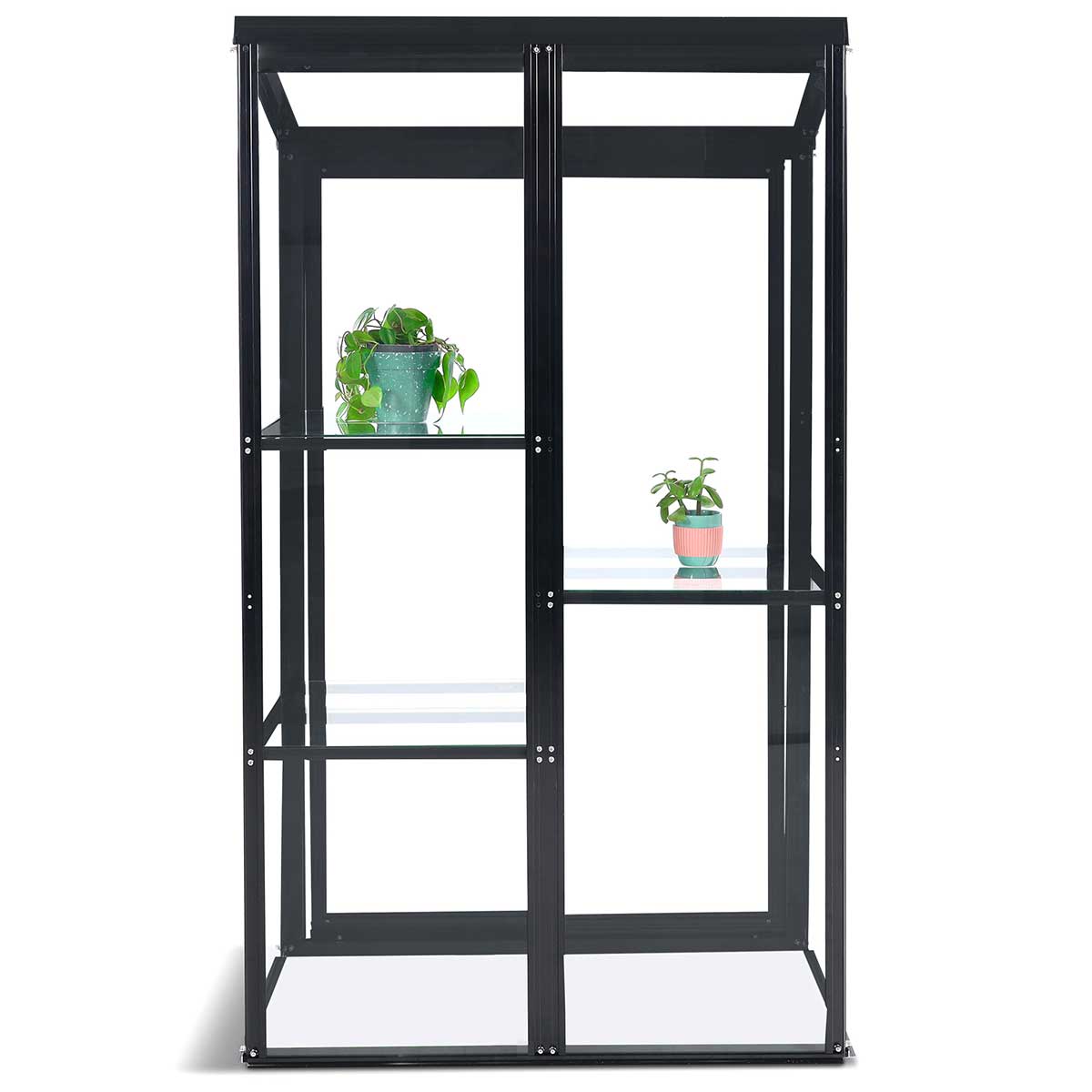 Drivhus Metalcraft 91x51x157 cm Sort Rektangulær