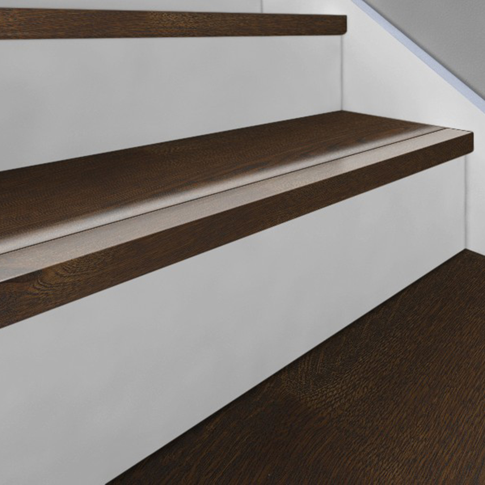 Trappnos Kährs Massiv 60x35 mm Original 15 mm Woodloc Ek Romanov/Nouveau Tar/Bean/Soil | golv - golvtillbehor - trappnosar | KakelKungen