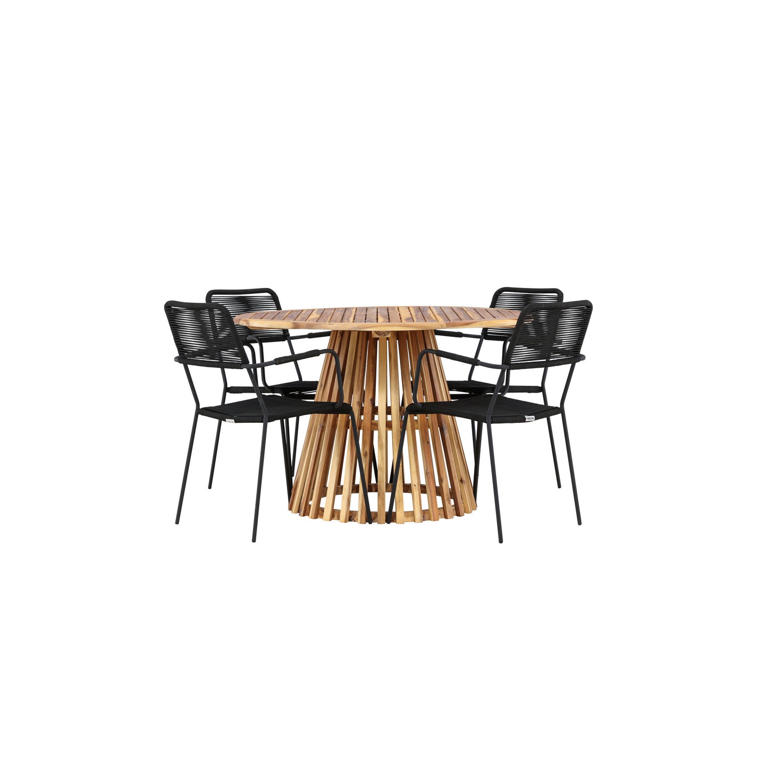 Hagegruppe Venture Home Lumpur med 4 Lindos Lenestoler