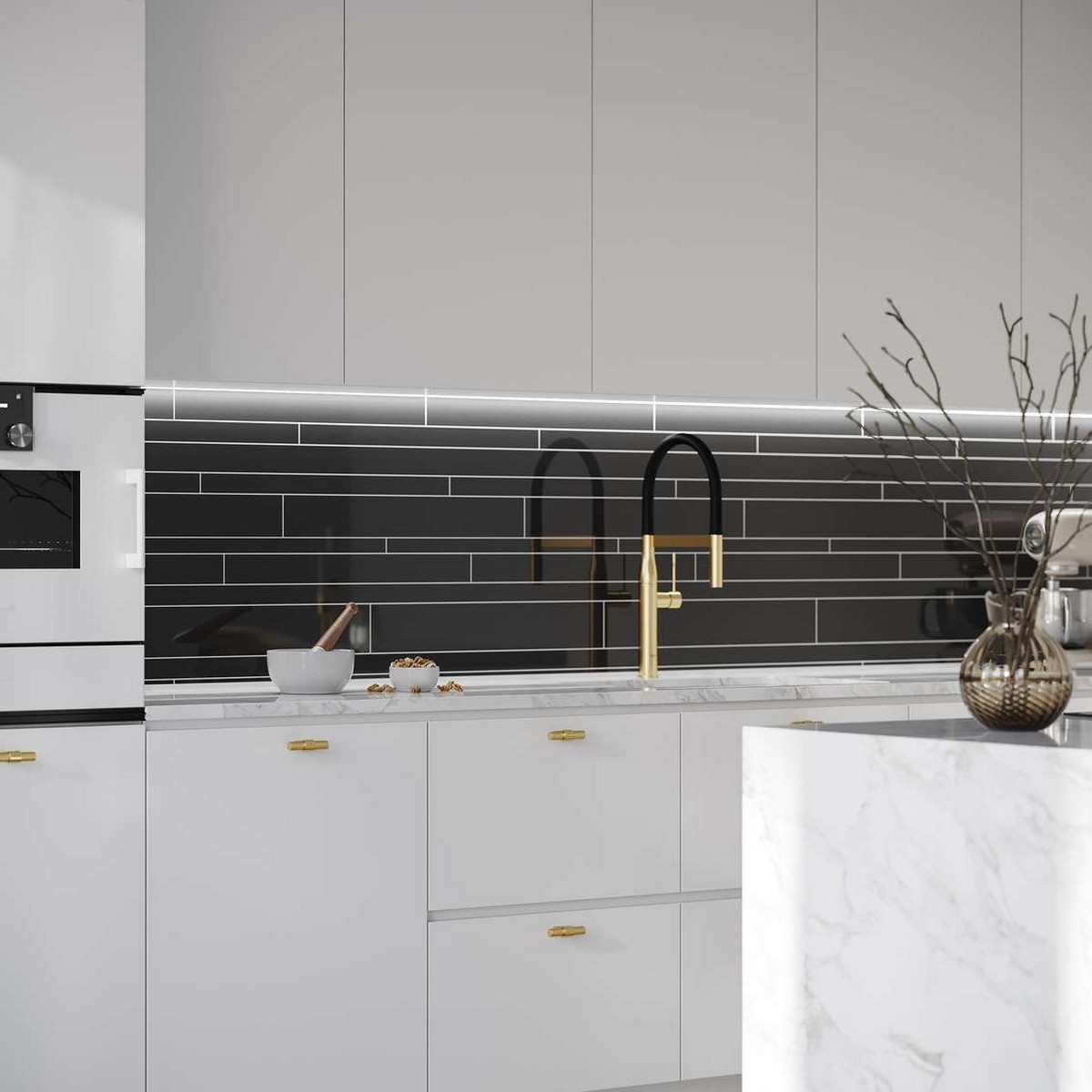 Kitchen Board Fibo 2124 KM99 HG New York Black