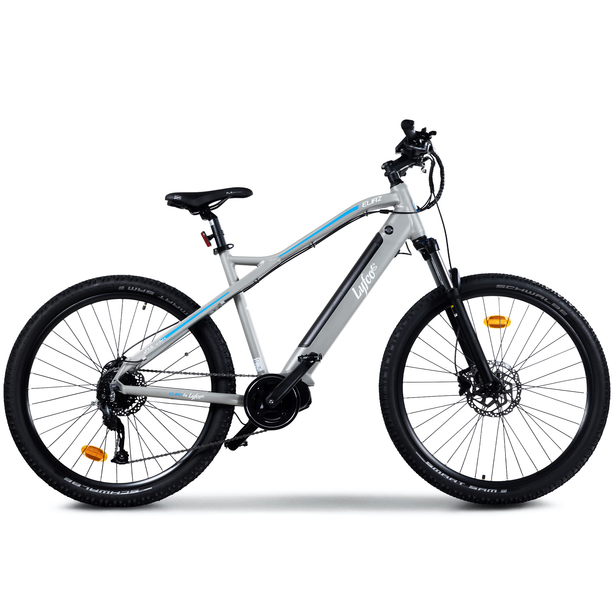 Elsykkel Lyfco MTB 27,5" Eliaz 14 Ah Sølv