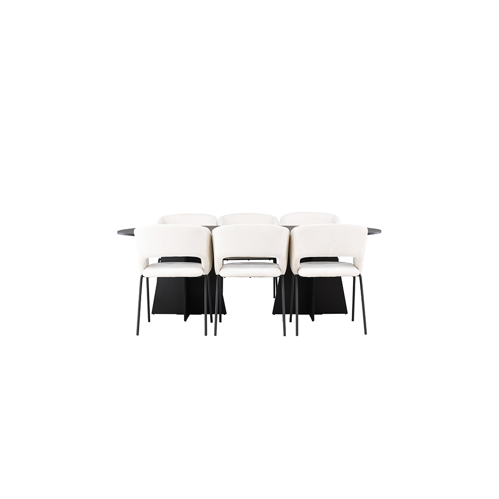 Spisegruppe Venture Home Bootcut med 6 stk Day Stoler