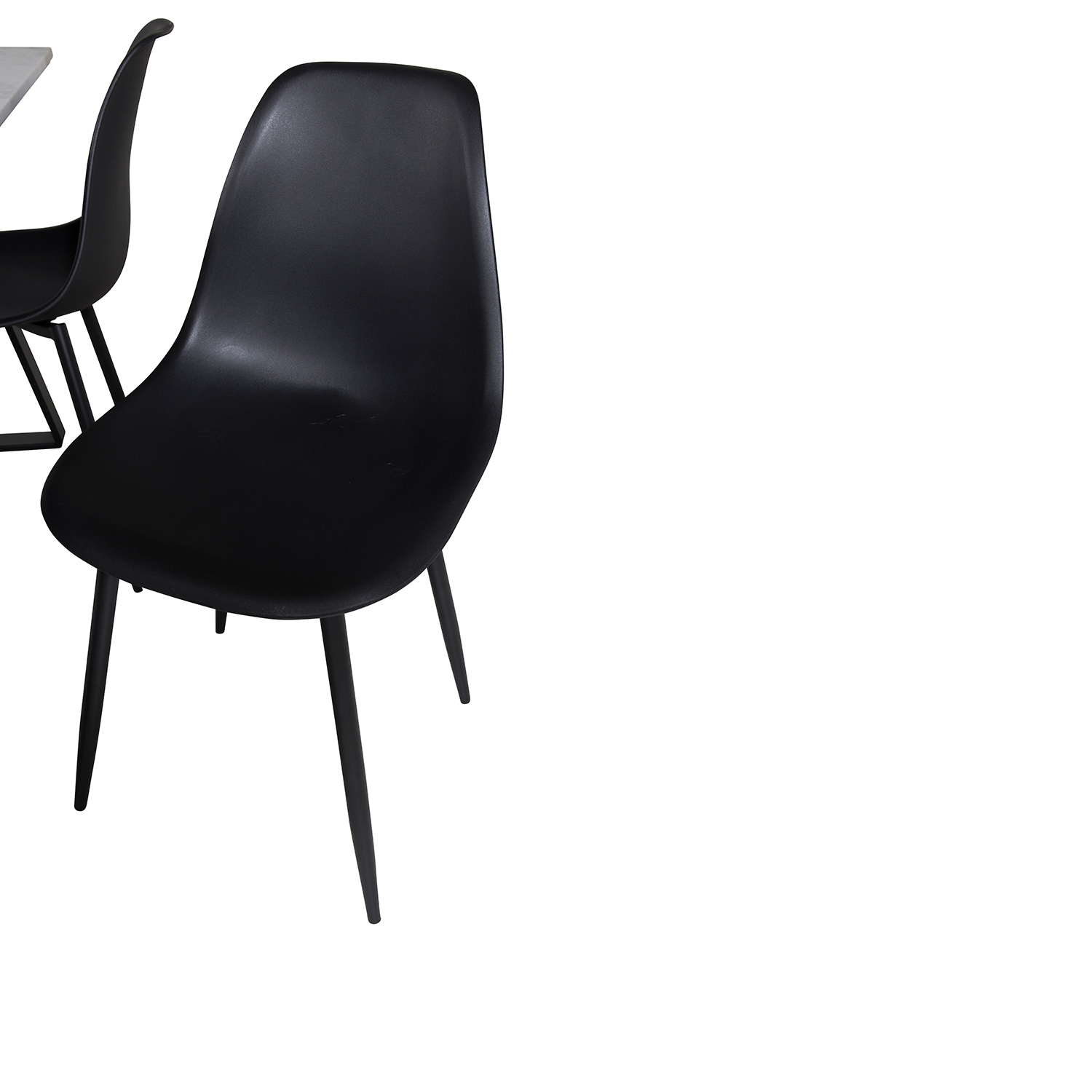 Spisegruppe Venture Home Estelle 140 med 4 Pop Stoler