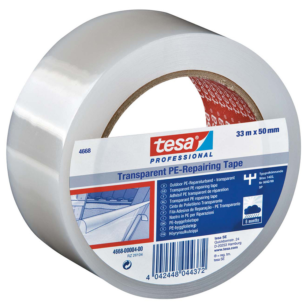 Byggefolietape Tesa 50 mm x 33 m UVB 4668