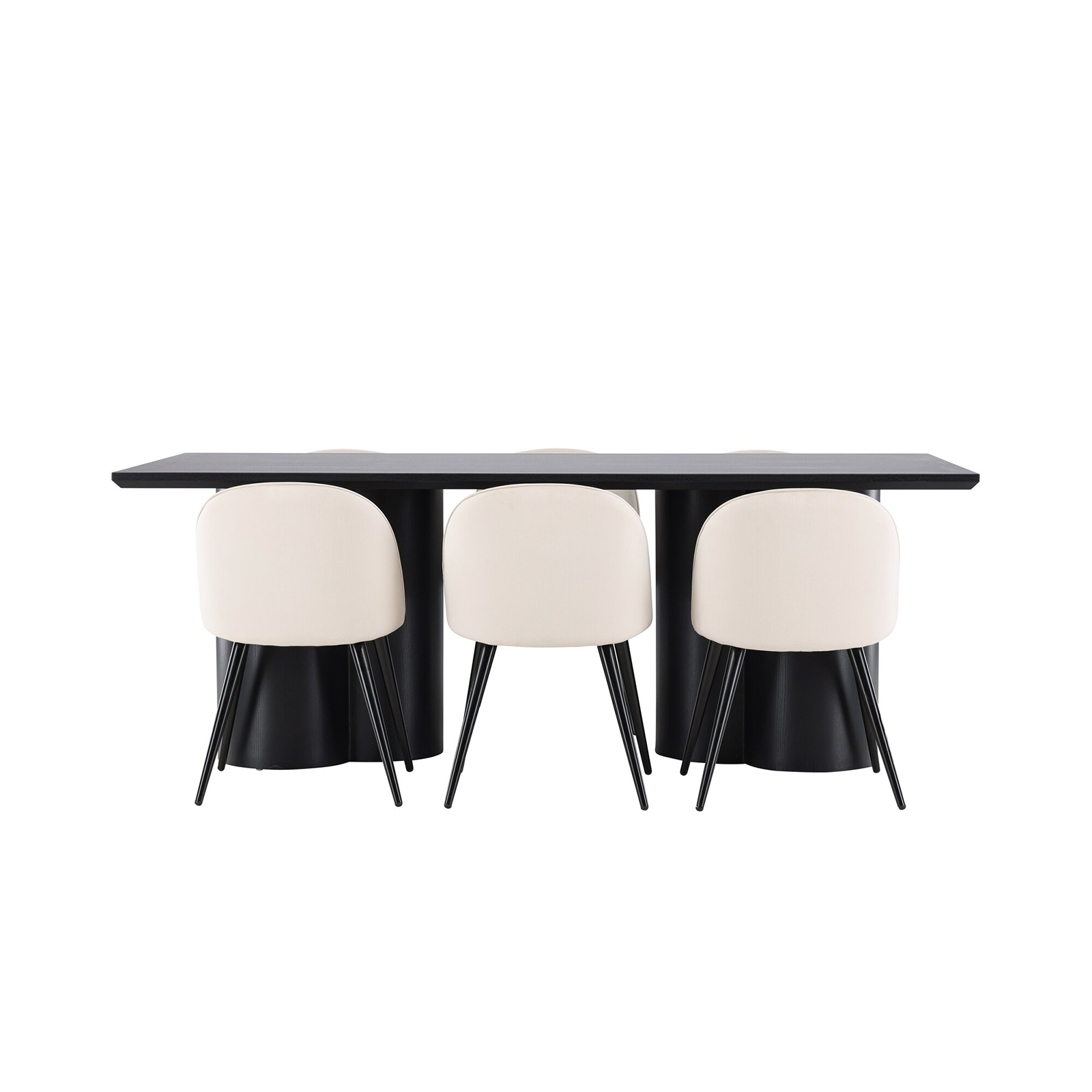 Spisegruppe Venture Home Olivia 210 med 6 stk Velvet Stoler