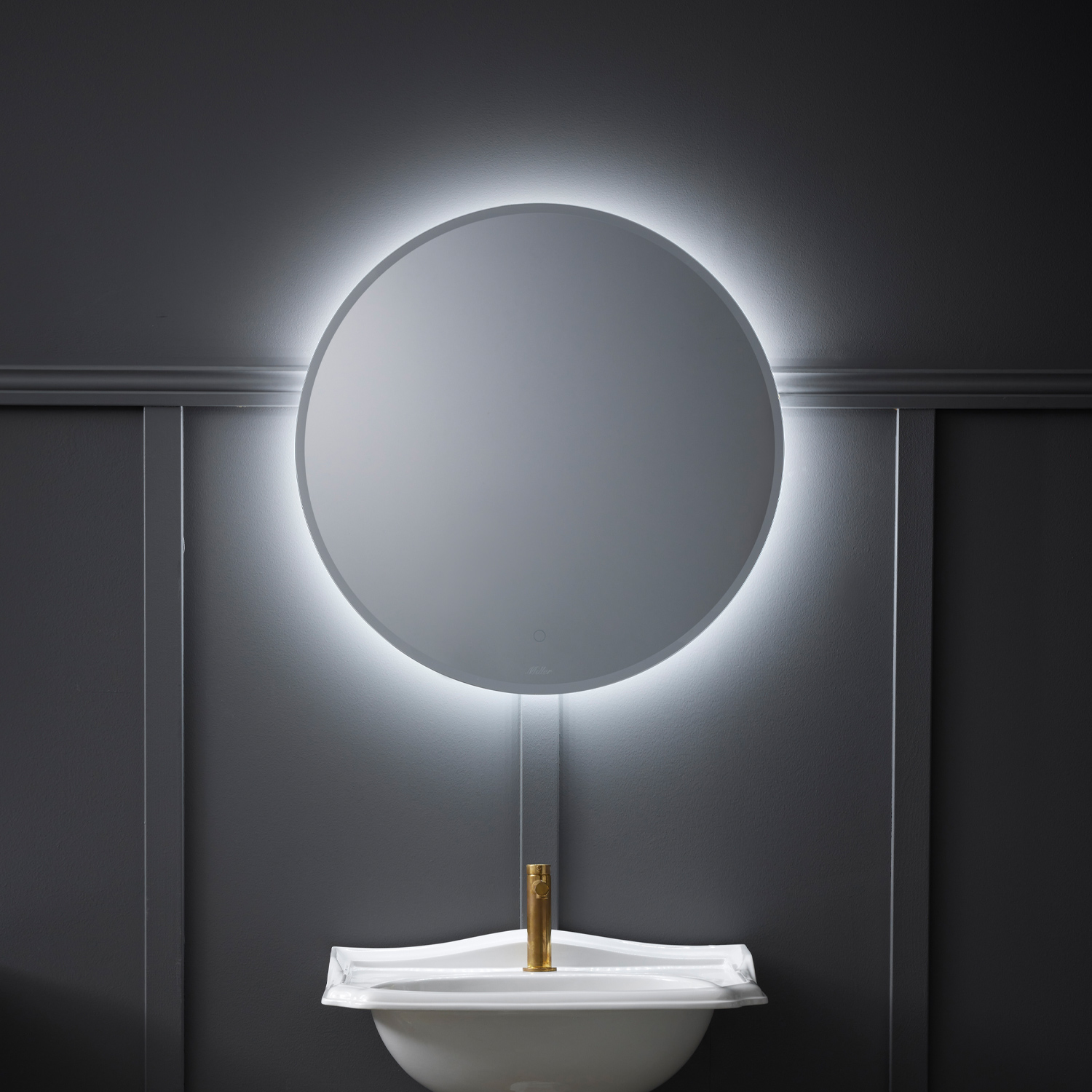 Badrumsspegel Miller Badrum Ambient Touch Classic Rund