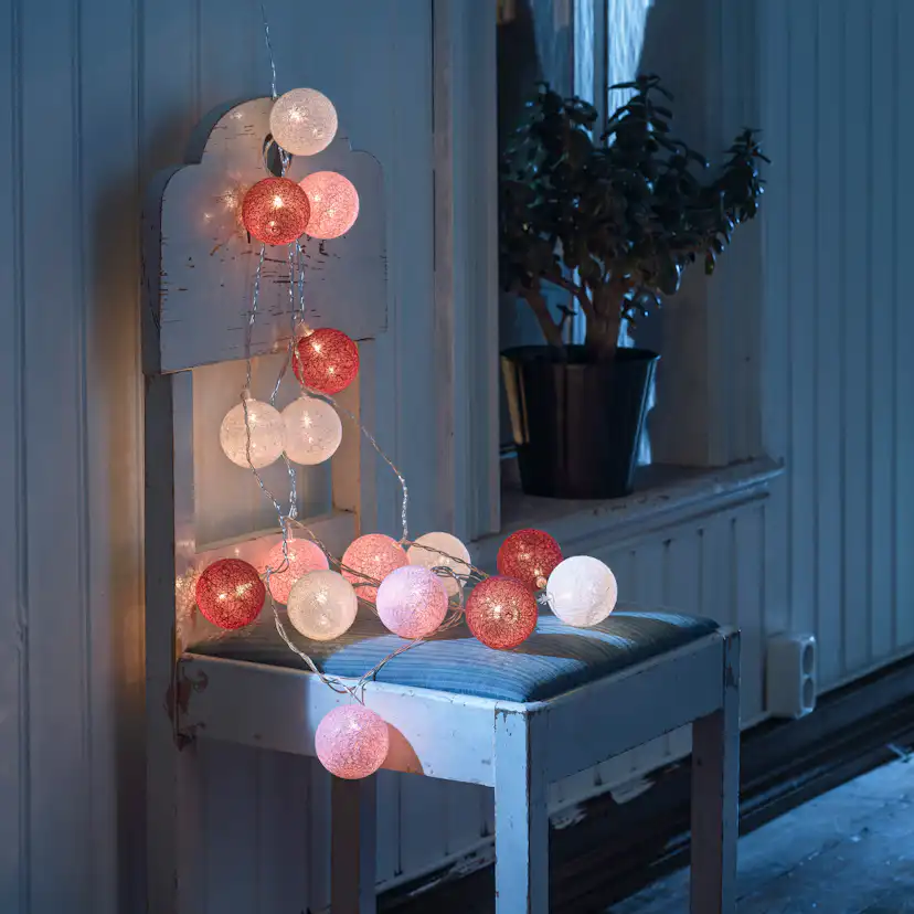 Lyslenke Gnosjö Konstsmide 16L Garnballer LED