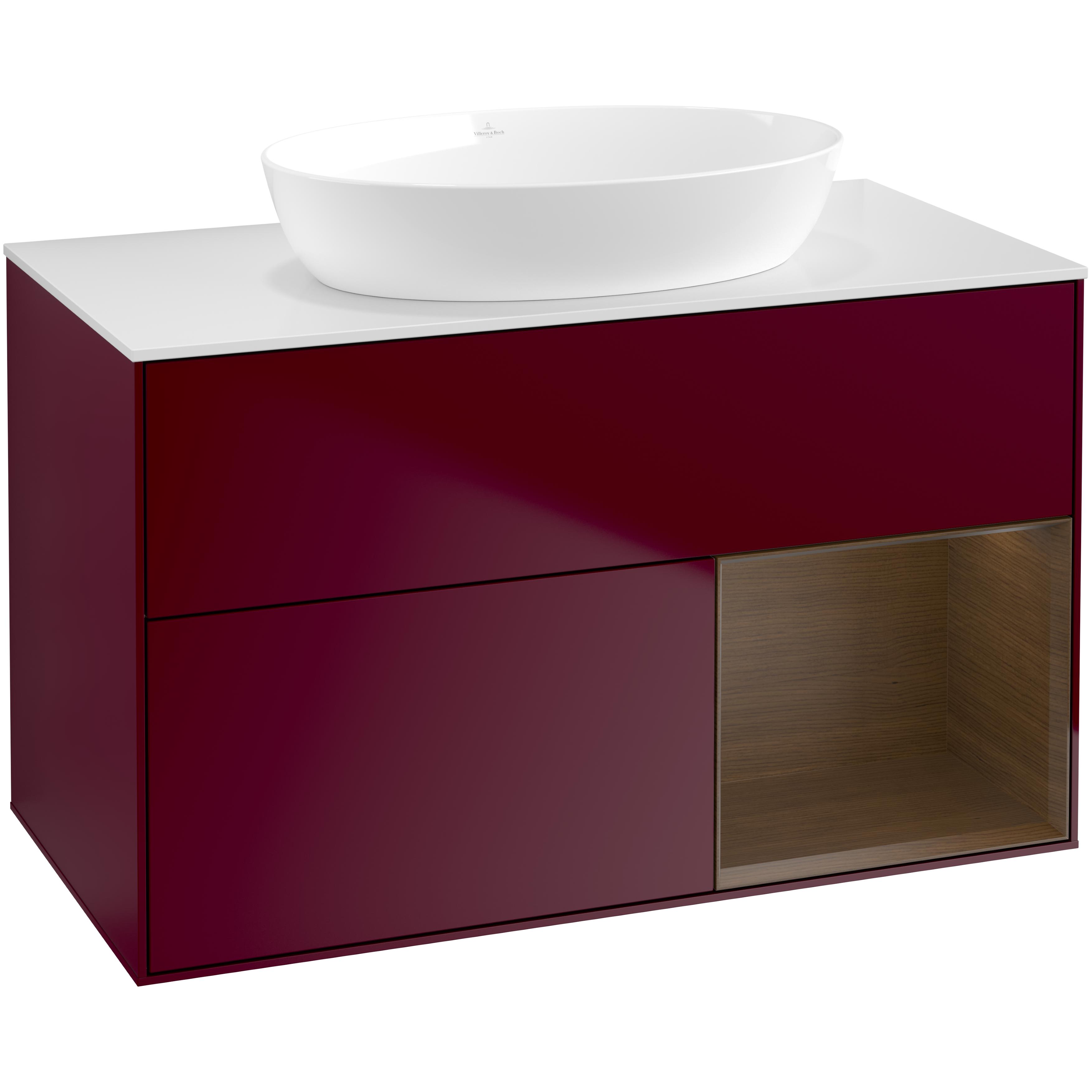 Tvättställsskåp Villeroy & Boch Finion med 2 Lådor Hylla och Bänkskiva för Fristående Tvättställ från Artis & Collaro