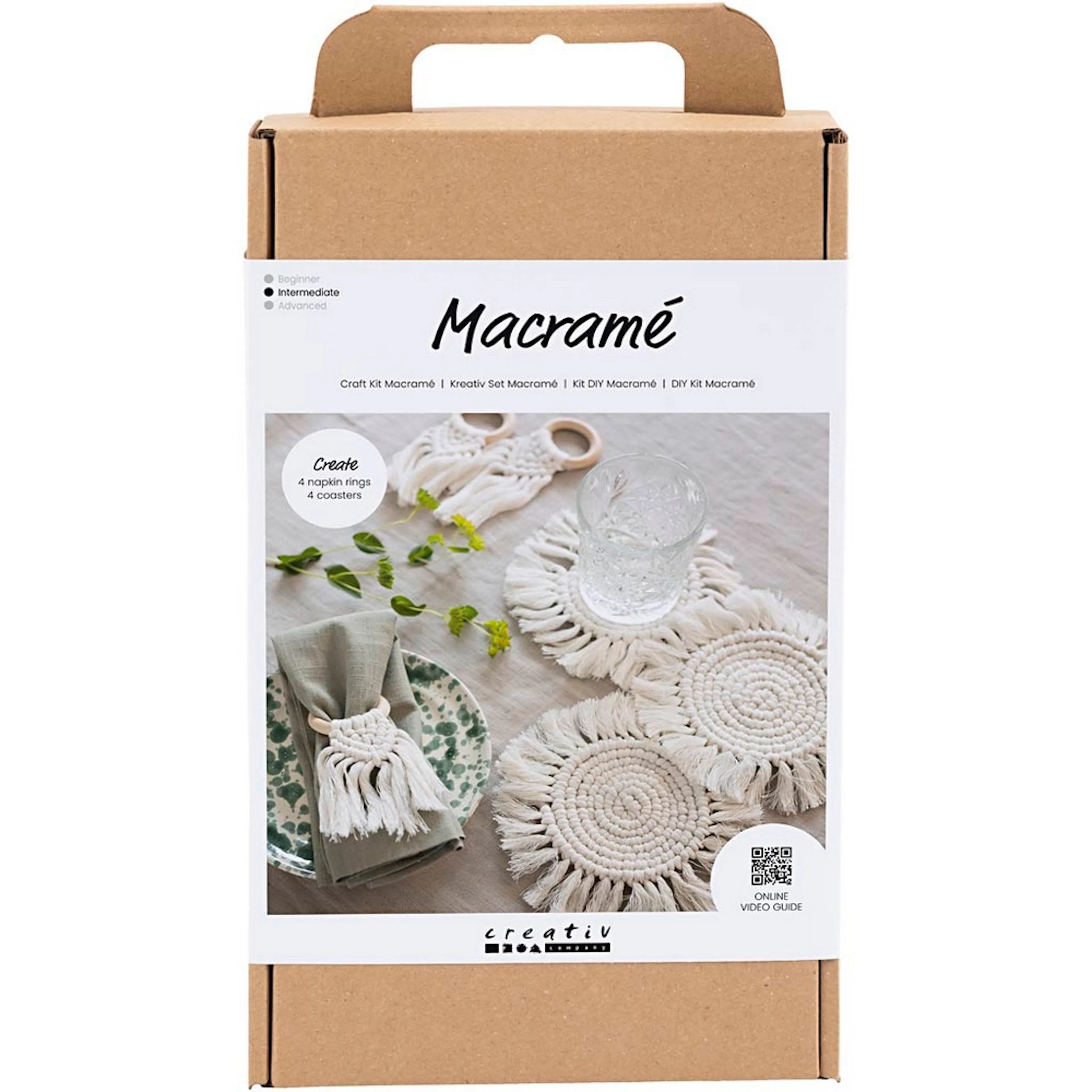 Hobbysett Creativ Company DIY Kit Borddekorasjoner Makramé
