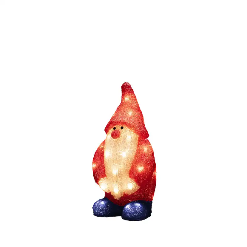 Dekorasjonsfigur Gnosjö Konstsmide Nisse Akryl 36 cm 32 LED
