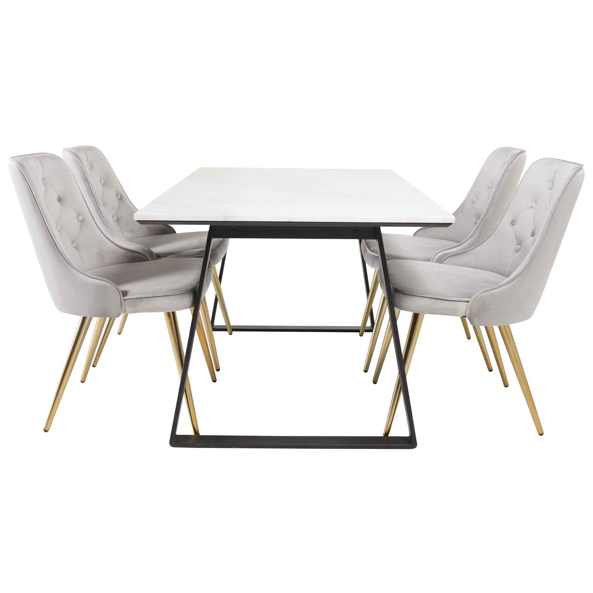 Spisegruppe Venture Home Estelle med 4 Vera Stoler