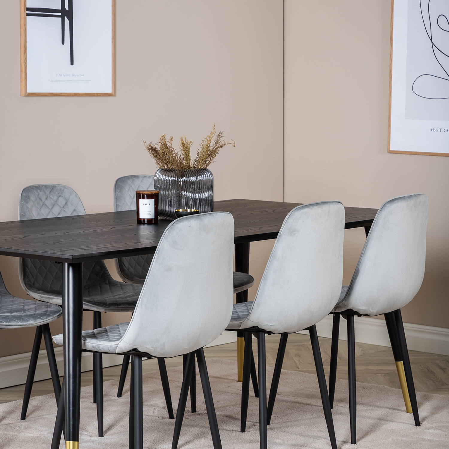 Spisegruppe Venture Home Dipp med 6 Polar Stitches Stoler