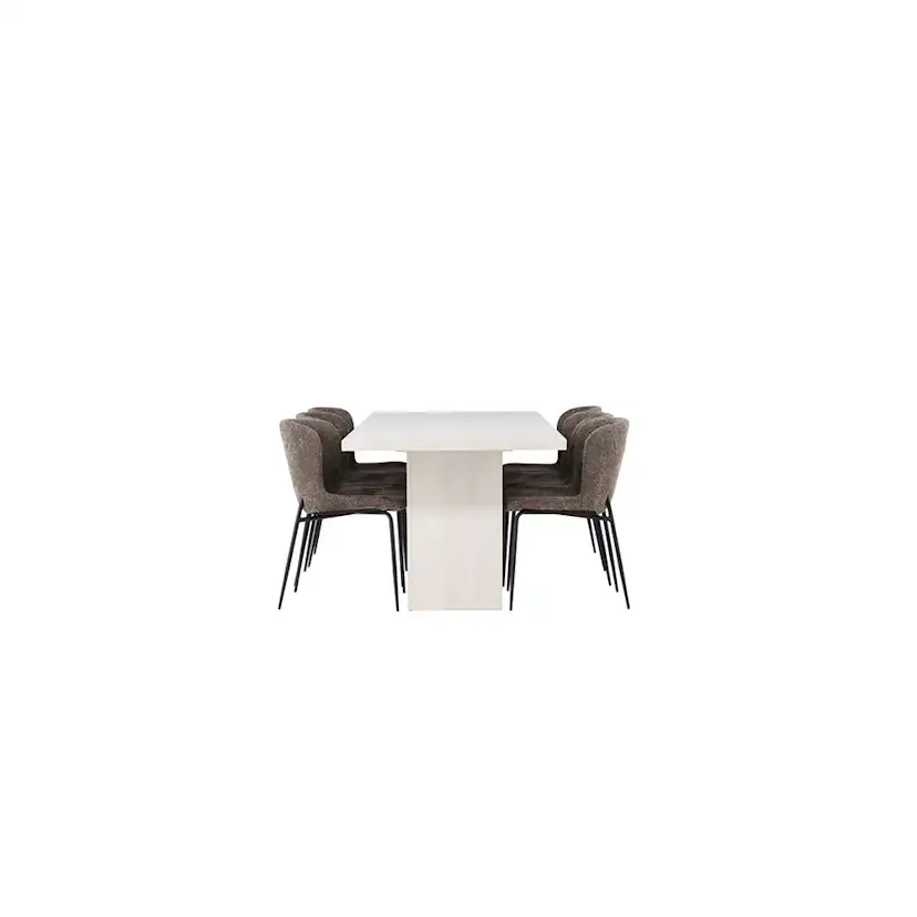 Spisegruppe Venture Home Olga med 6 stk Modesto Stoler