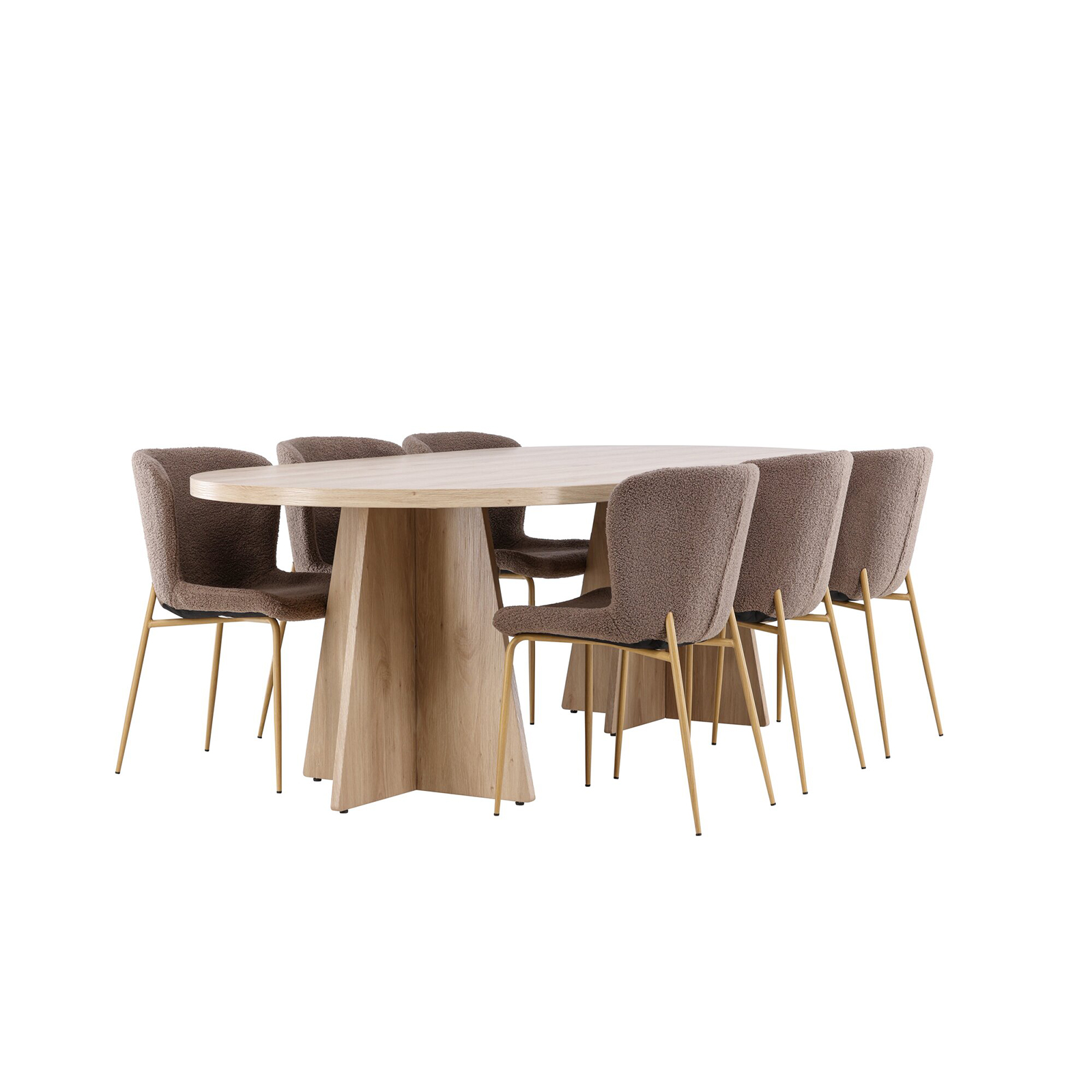 Spisegruppe Venture Home Bootcut 230 med 6 stk Modesto Stoler