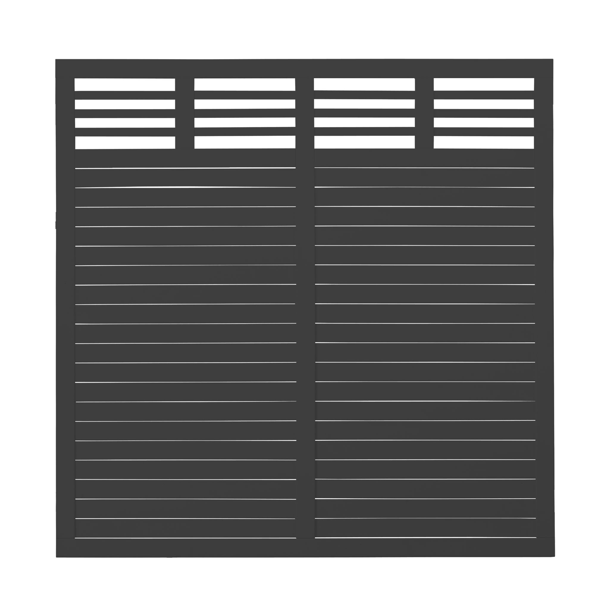 Gjerde PLUS Decora Grunnmalt Svart 180×180 cm