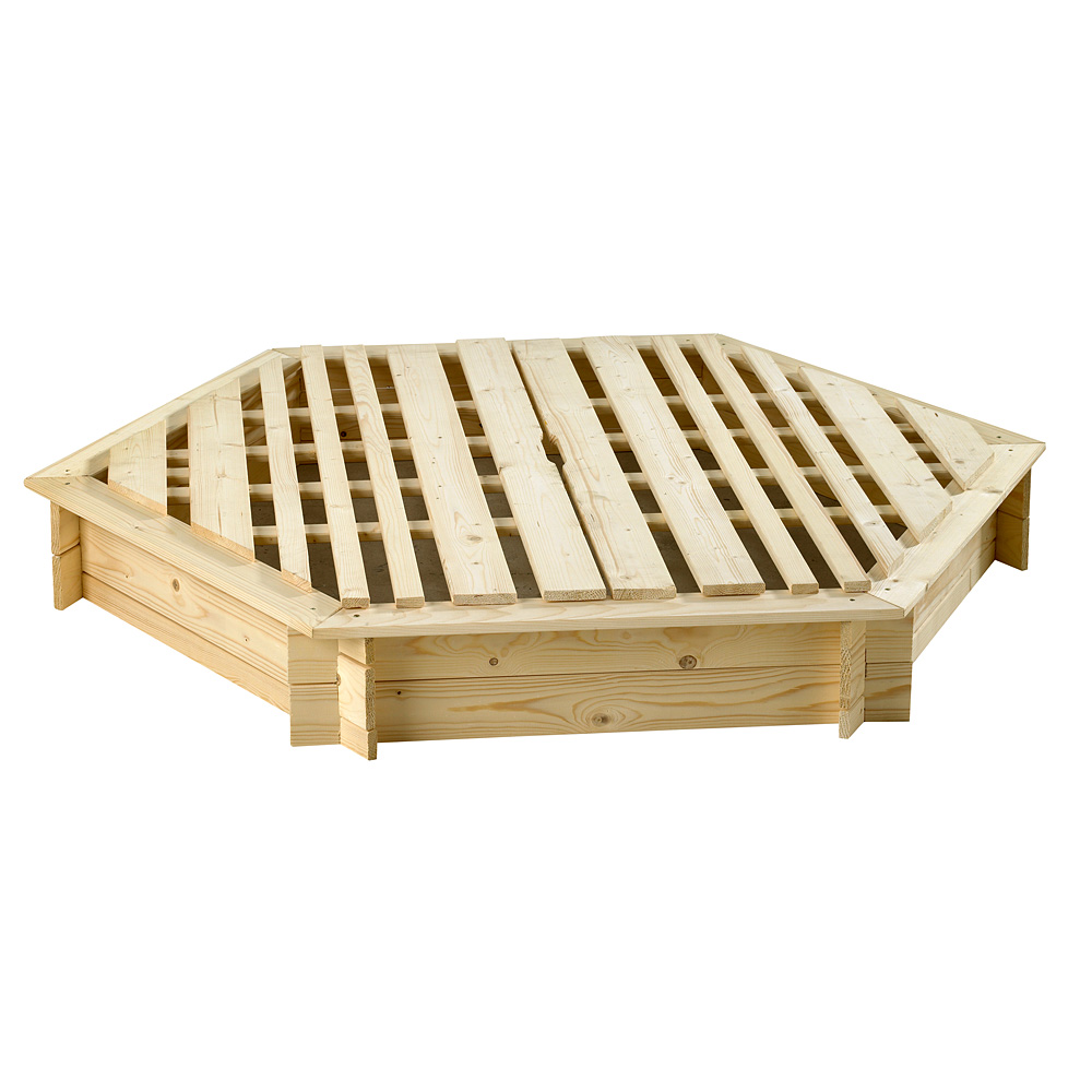 Sandkasse Jabo Sekskantet Inkl. Lokk