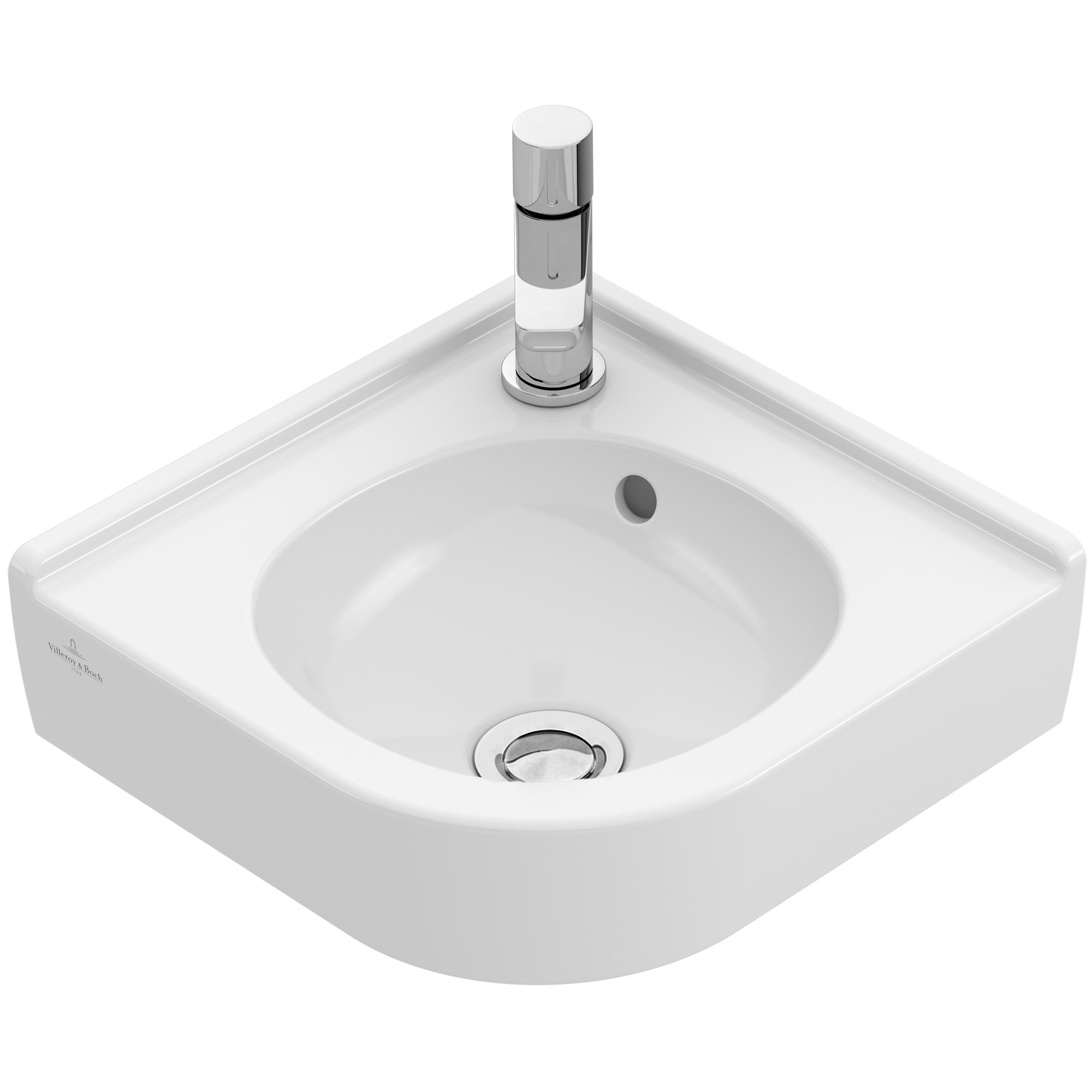 Hörntvättställ Villeroy & Boch O.novo Rektangulärt 400 mm