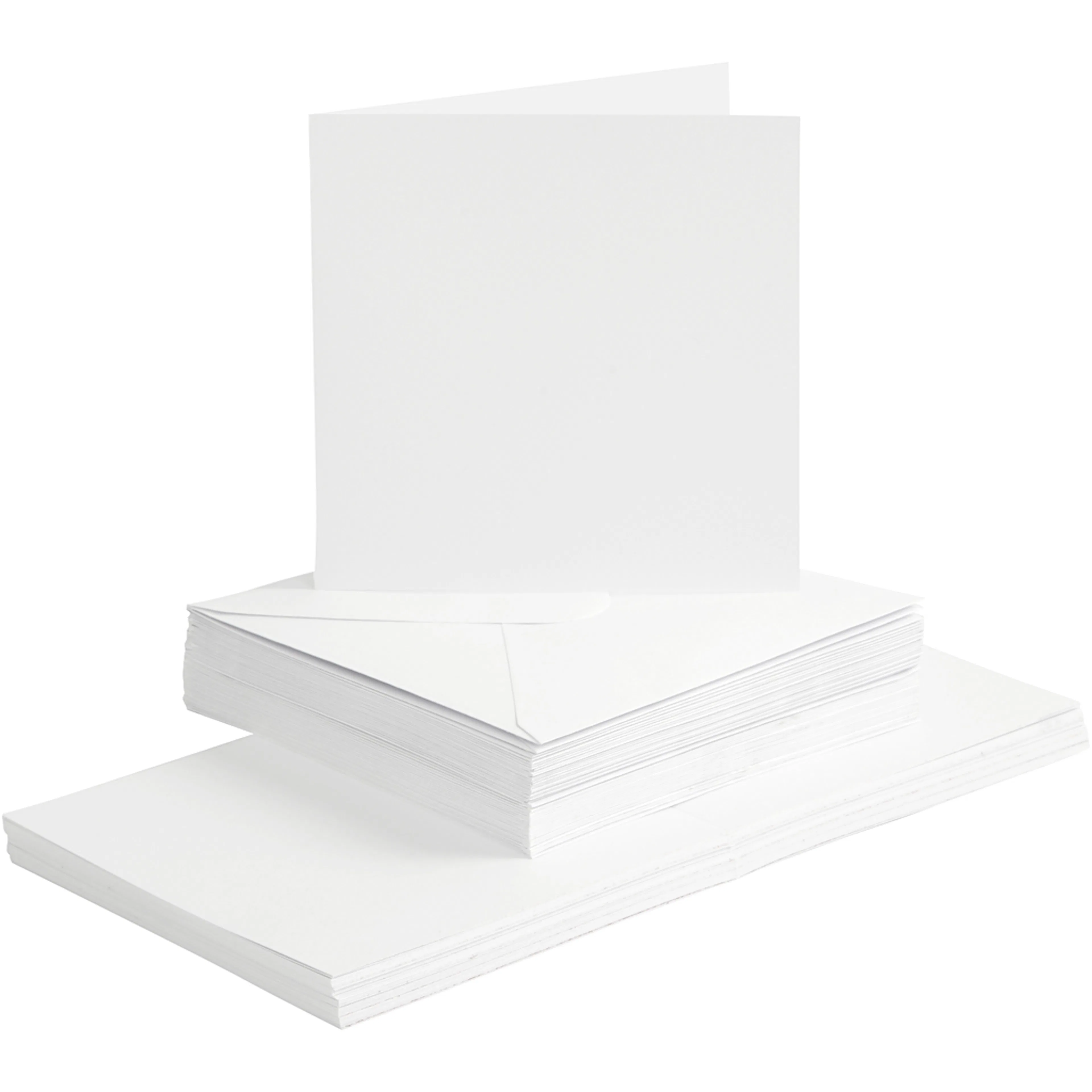 Kort Creativ Company og Konvolutt Kortstr 15x15 cm Konvstr 16x16 cm 50 sett/1 Pk