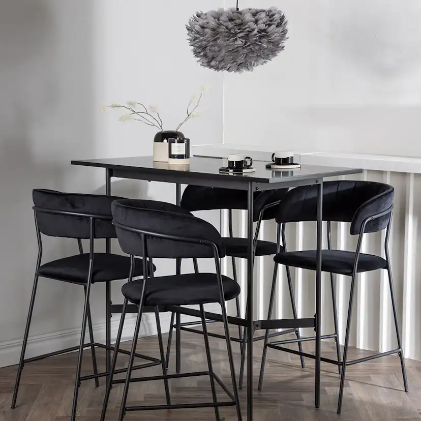 Spisegruppe Venture Home Rax med 4 stk Lui Stoler