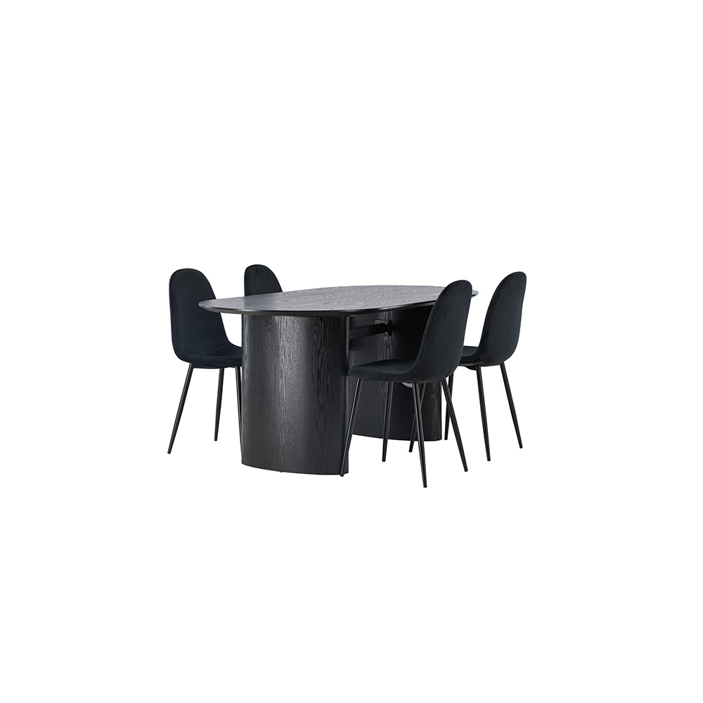 Spisegruppe Venture Home Isolde med 4 stk Polar Stoler