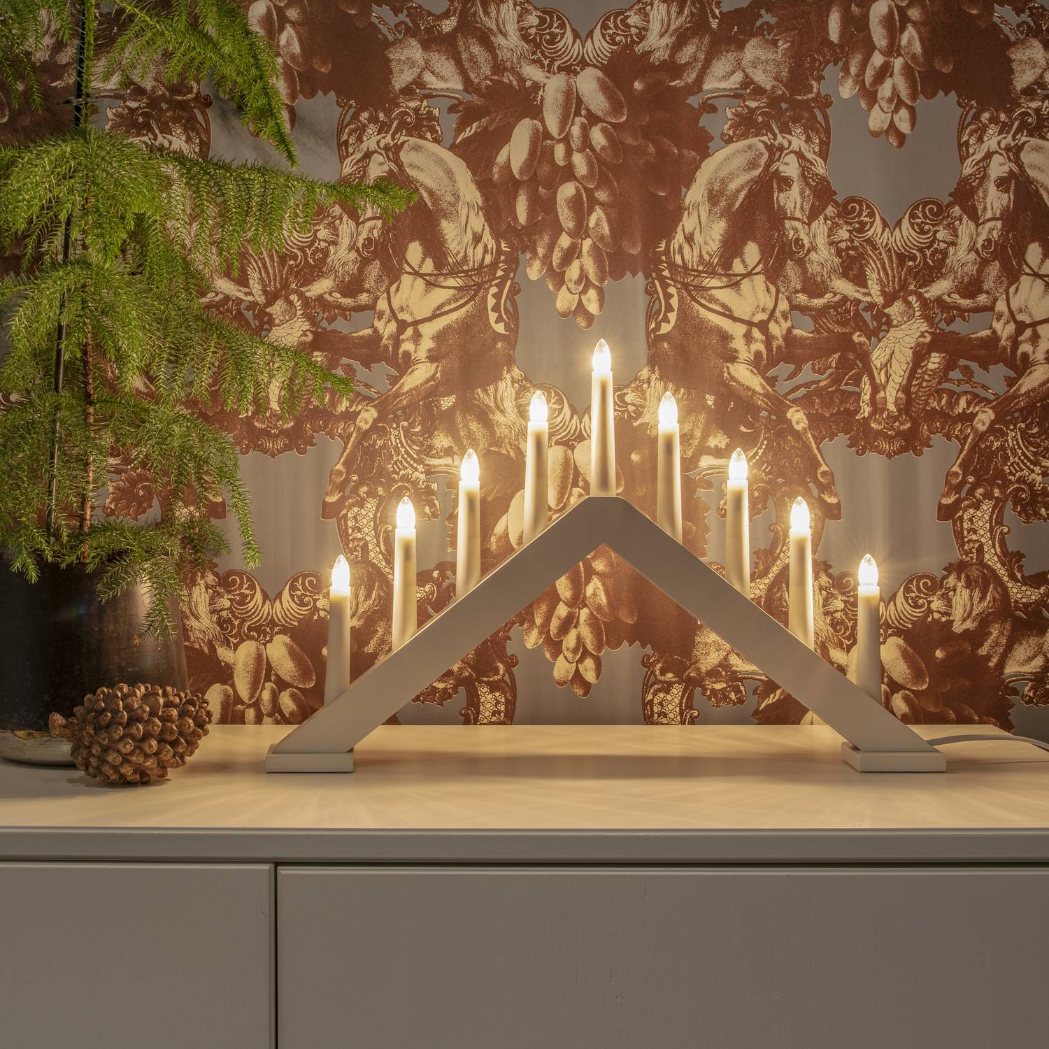 Adventstake Gnosjö Konstsmide 9 Lys 3984