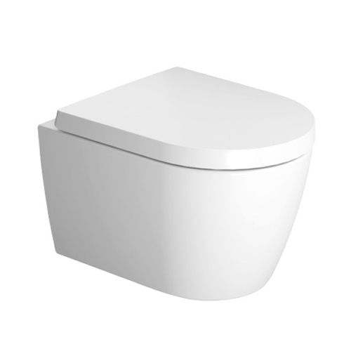 Vegghengt Toalett Duravit ME by Starck Rimless 253009 inkl. Toalettsete
