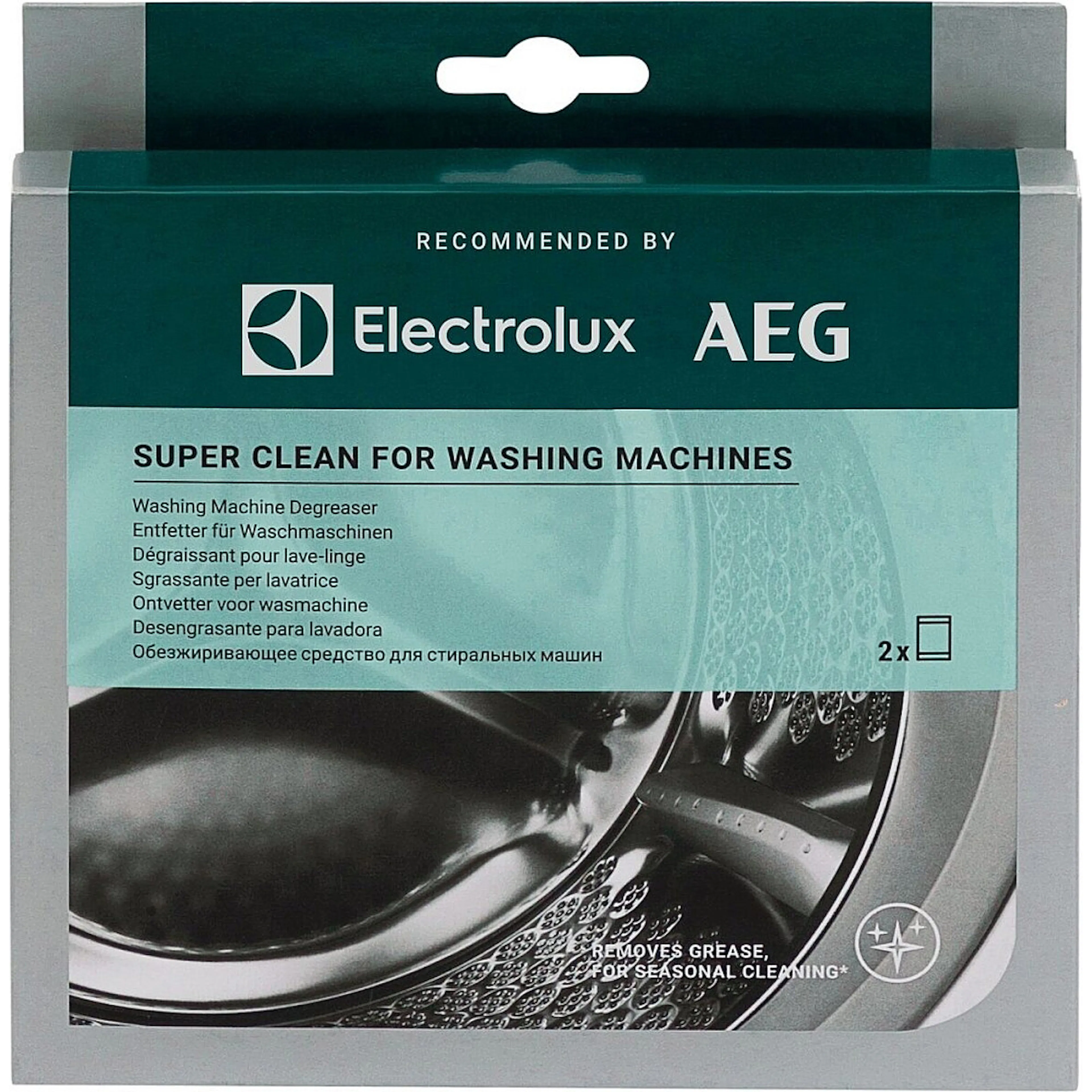 Dyptrengjøringsmiddel Electrolux M2WCP051 for Vaskemaskin - Inneholder To Poser