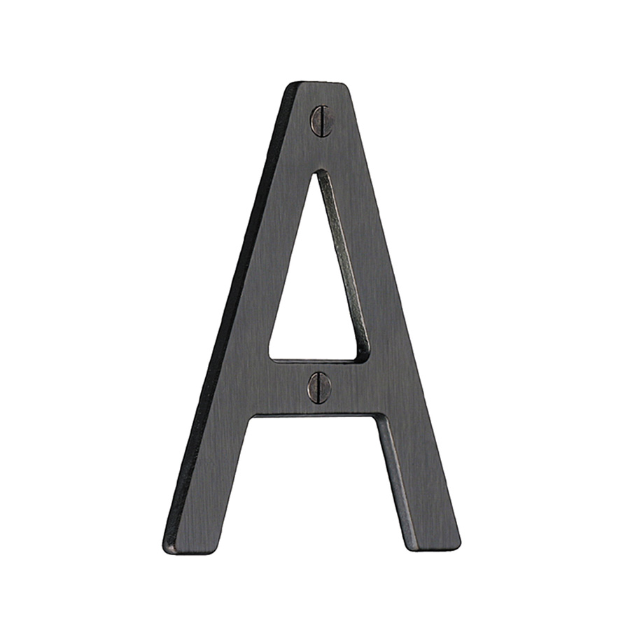 Husnummer Beslagsboden Oksidert Messing