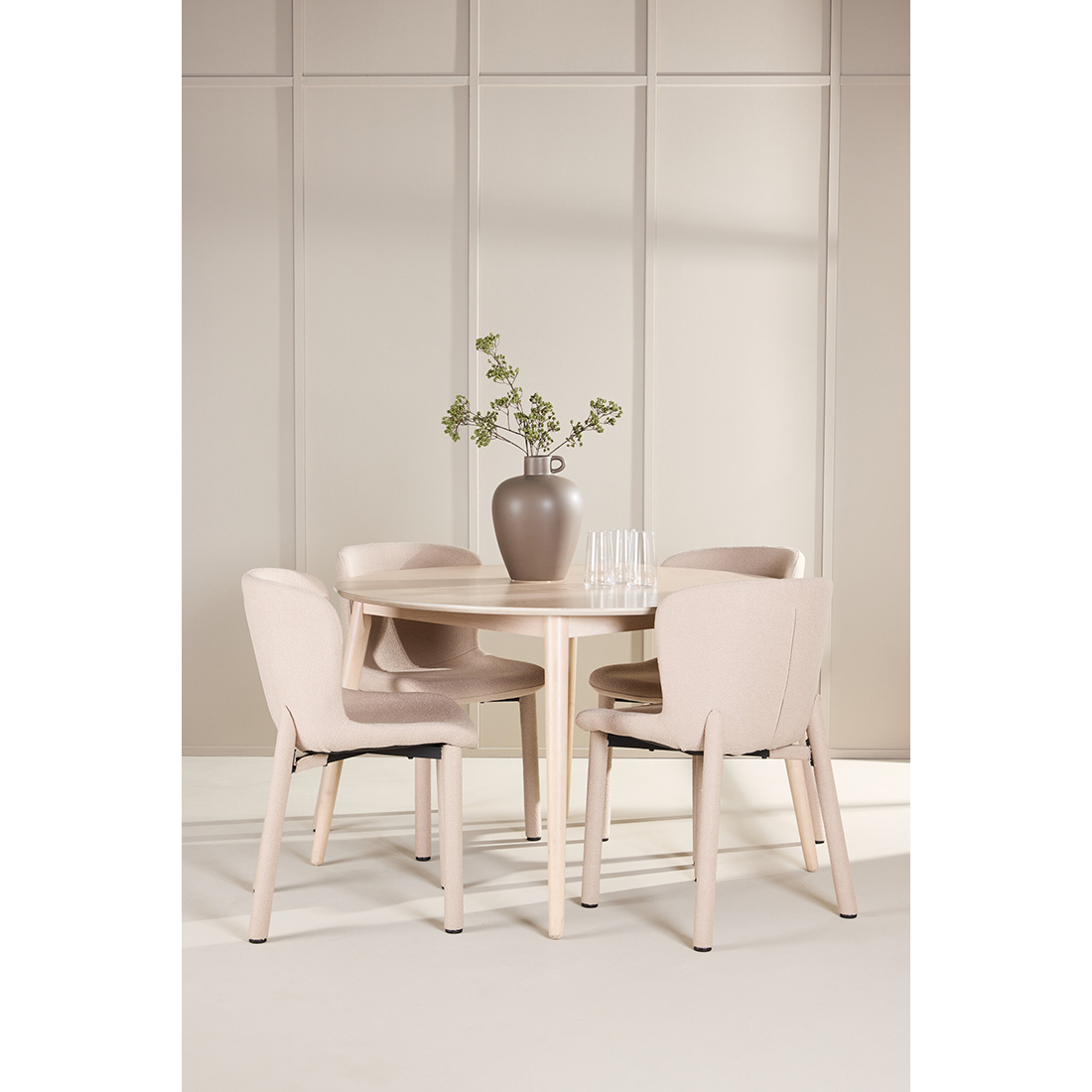 Spisegruppe Venture Home Flora Ø120 cm med 4st Astoria Spisestoler