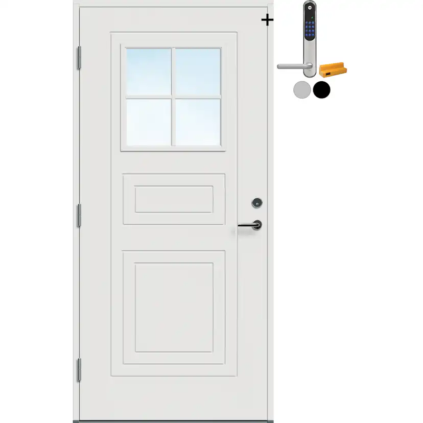 Ytterdør Bygg1 Utvik Cotswold med Yale Entrus