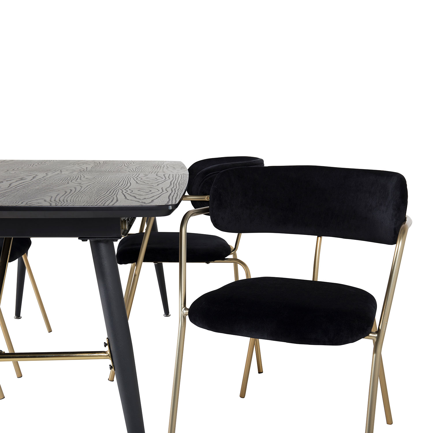 Spisegruppe Venture Home Gold med 4 Arrow Stoler