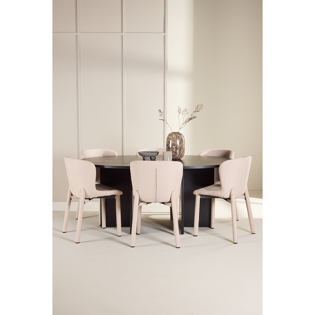 Spisegruppe Venture Home Strada Ø120 cm med 6st Astoria Spisestoler