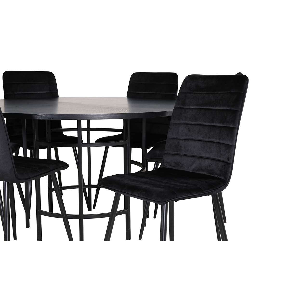 Spisegruppe furniture/fashion Copenhagen Ø140 cm med 6 Windu Stoler
