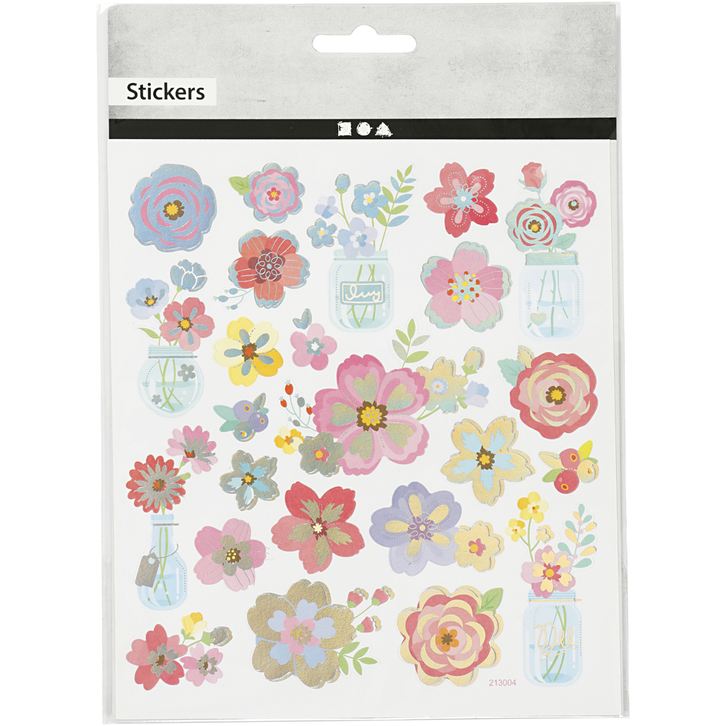 Klistremerker Creativ Company Vårblomster 15X16,5 cm