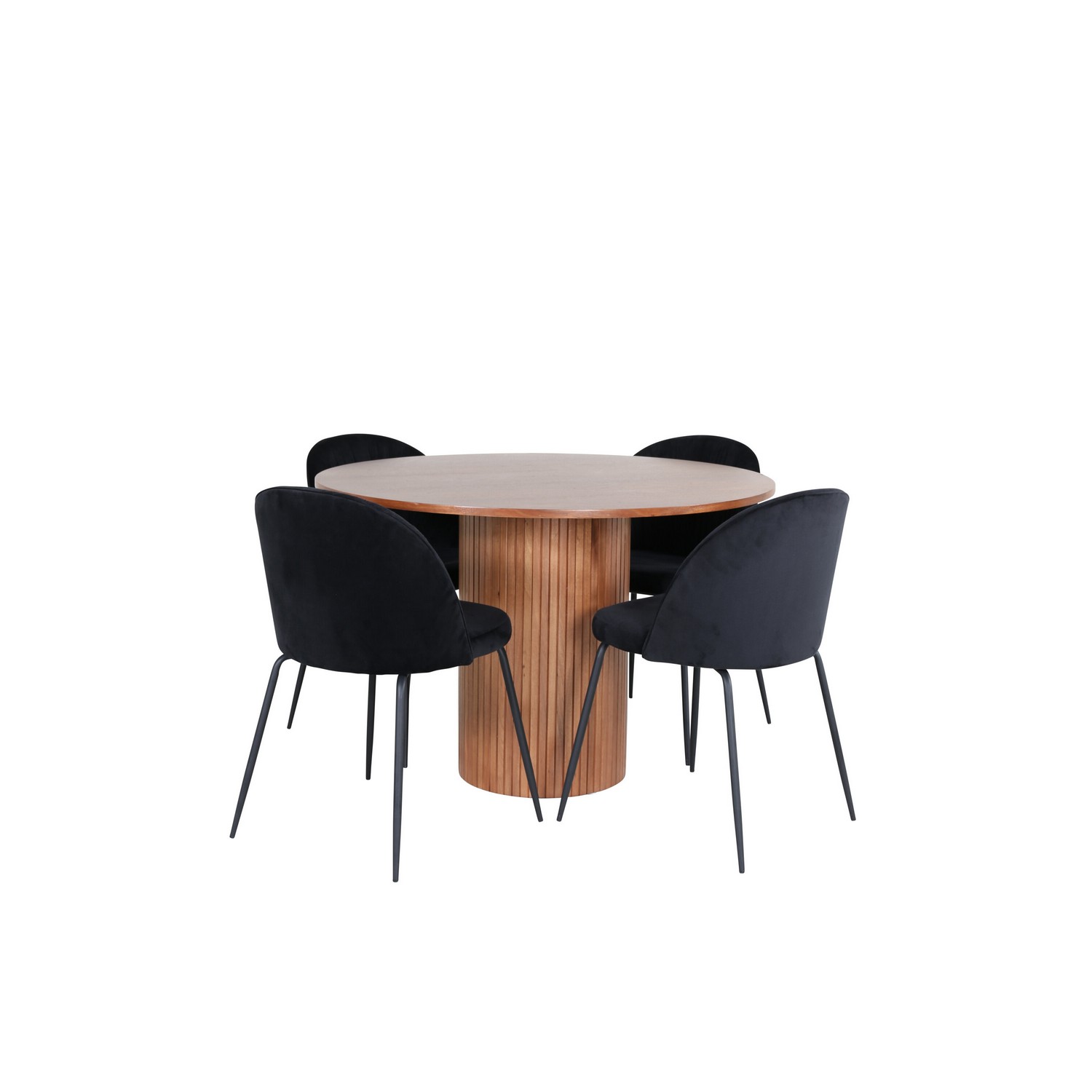 Spisegruppe Venture Home med Bianca Spisebord og 4 Wrigley Spisestoler