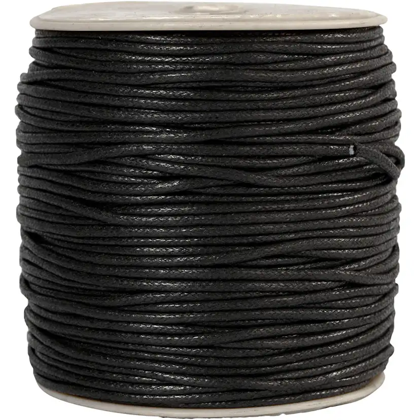 Bomullssnor Creativ Company Tykkelse 2 mm Svart 100 m/1 Pk