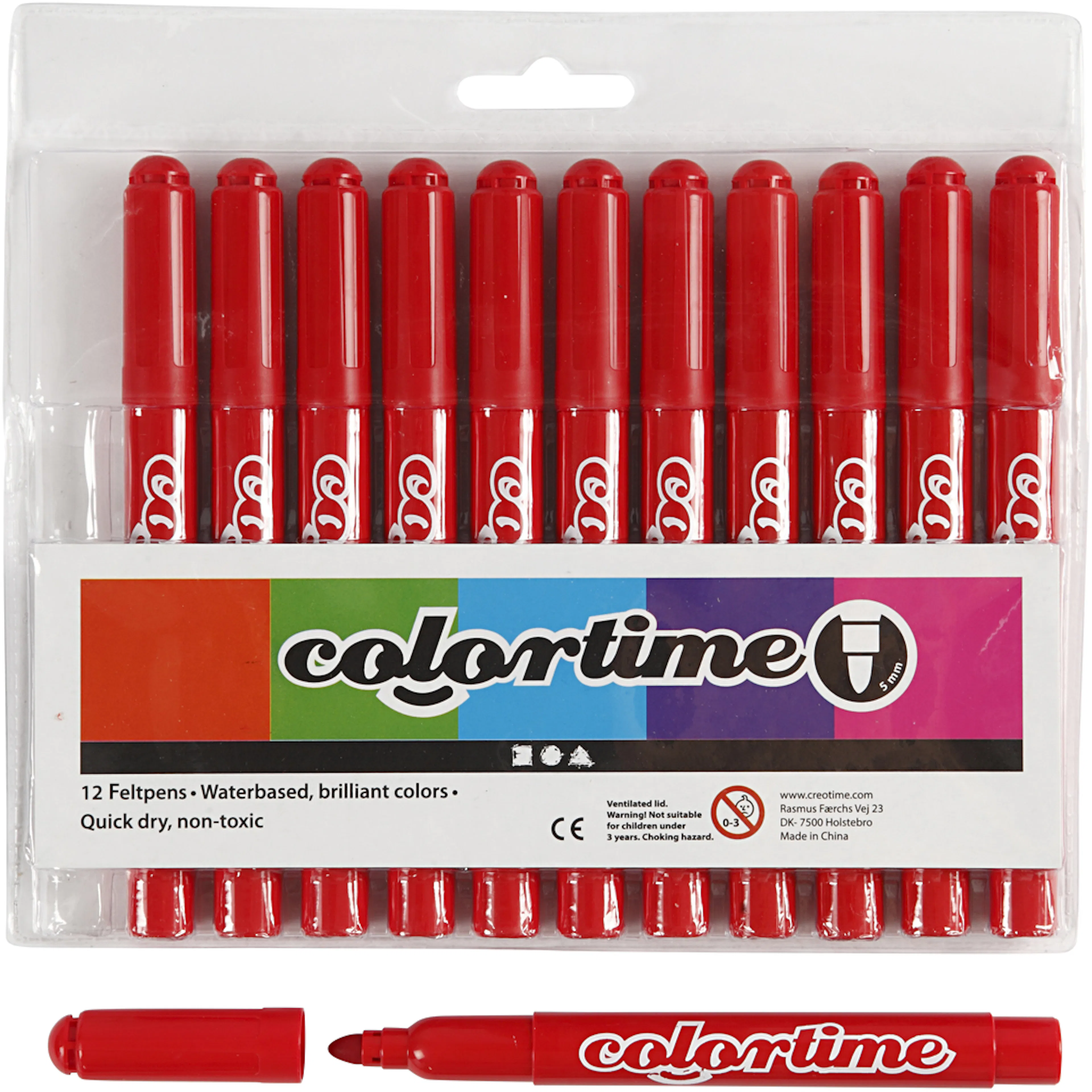 Tusjpenner Creativ Company Colortime Strek 5 mm 1 Pk