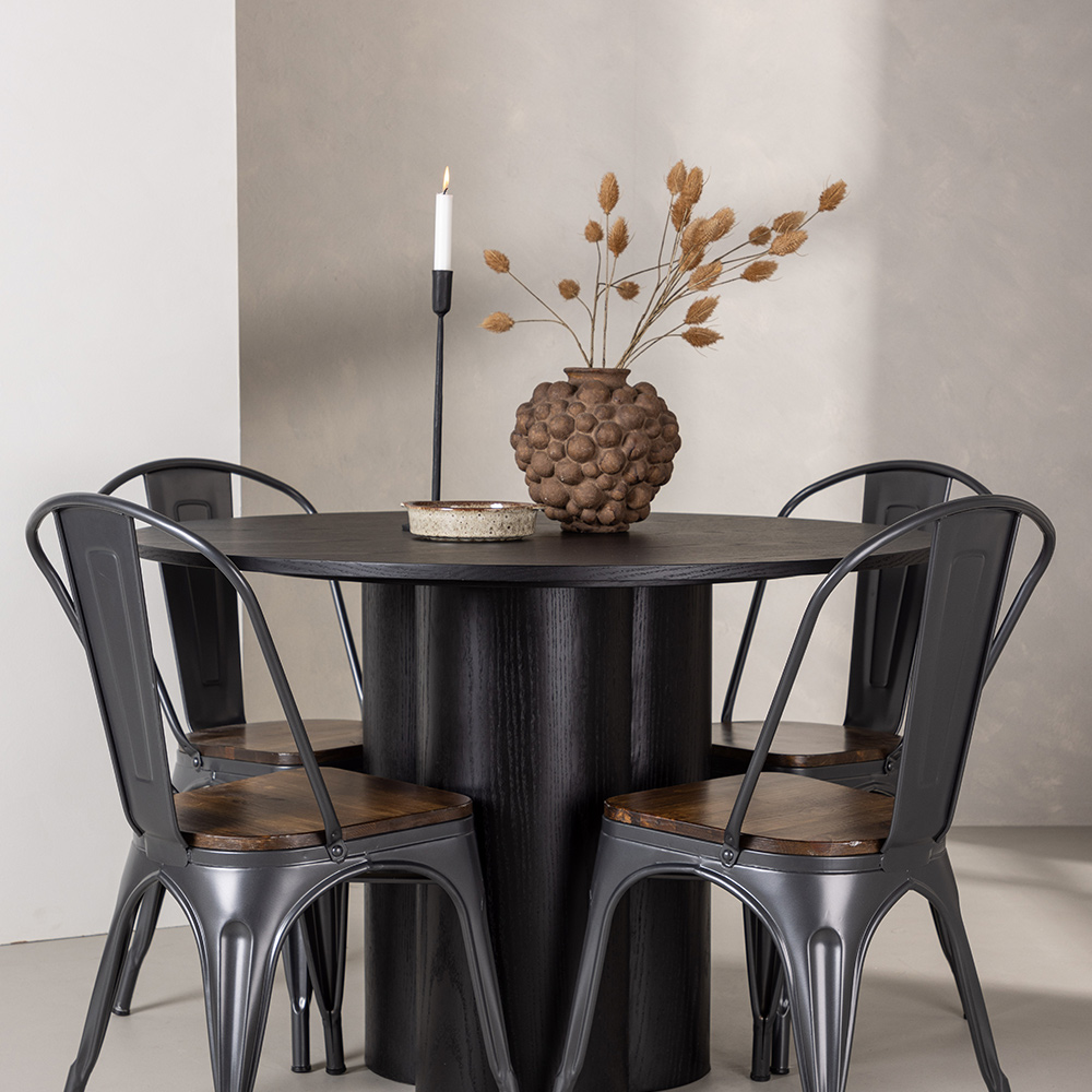 Spisegruppe Venture Home Olivia med 4 Tempe Stoler