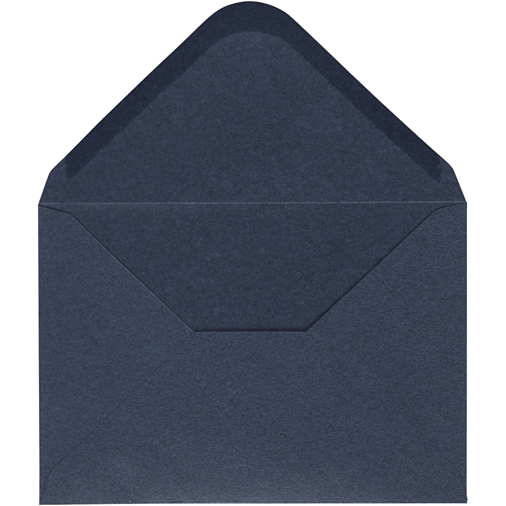 Kuvert, blå, kuvertstl. 11,5x16 cm, 110 g, 10 st./ 1 förp. Blå