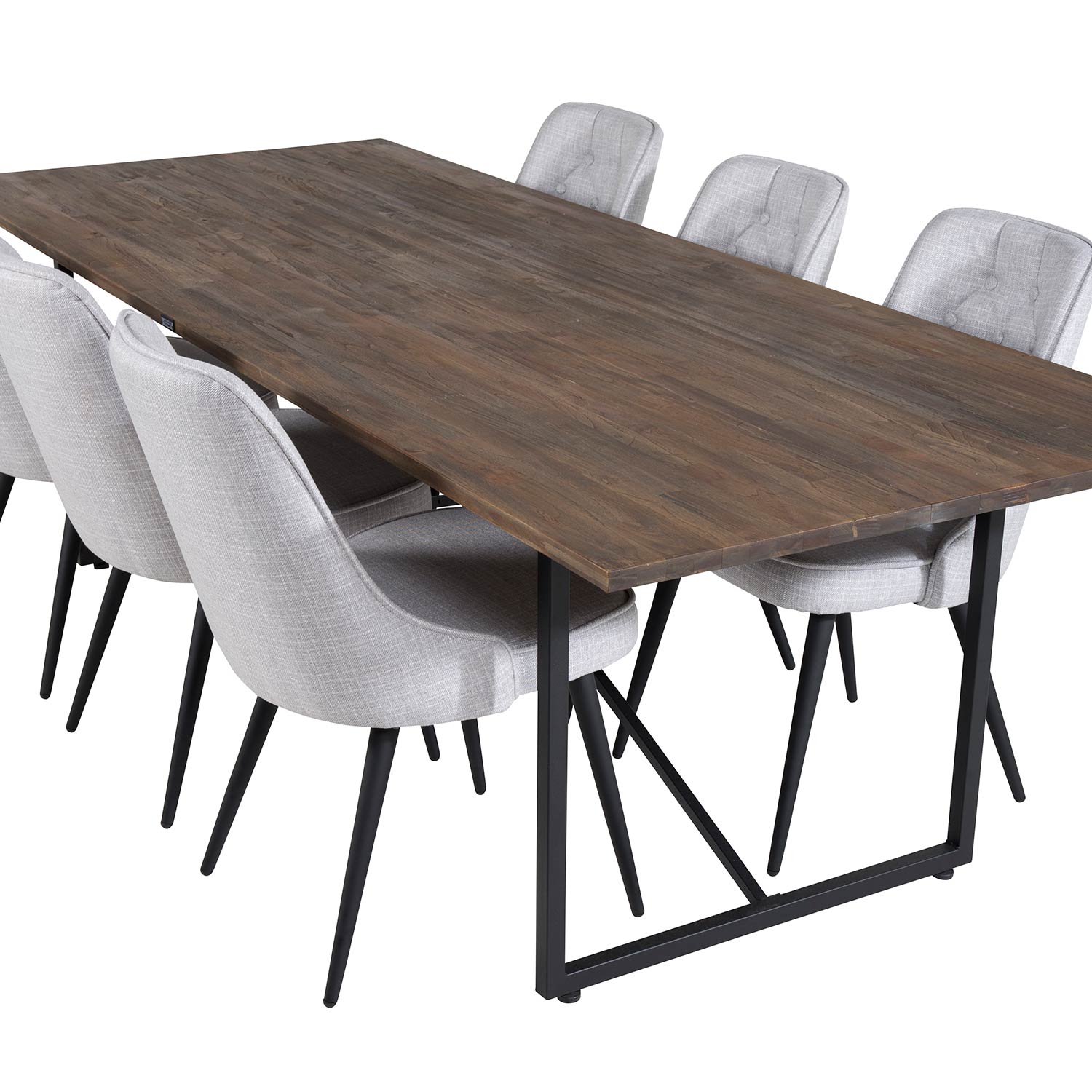 Spisegruppe Venture Home Peo med 6 Vera Stoler